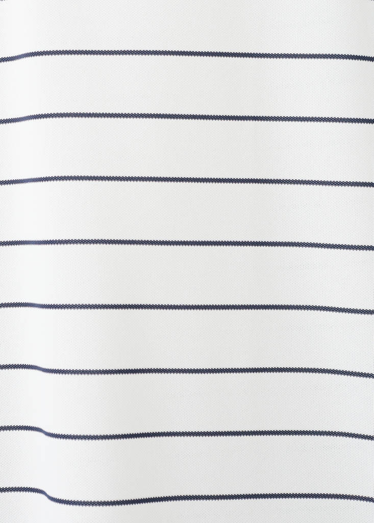 Slim fit striped polo shirt COOLMAX® — White