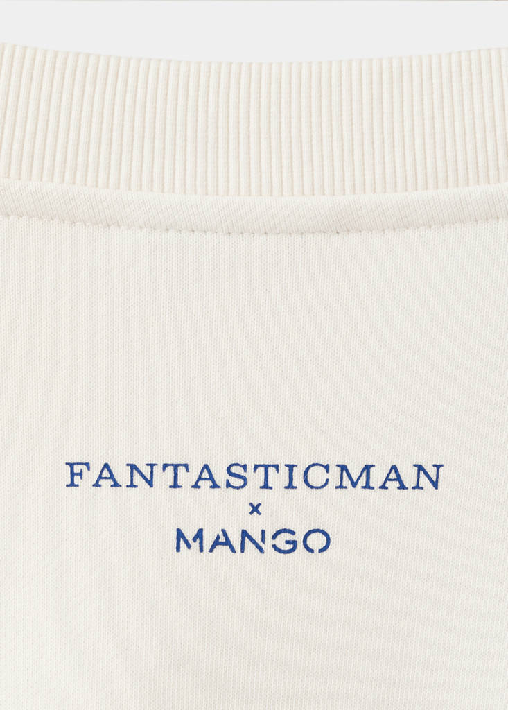 Printed sweatshirt 100% cotton — Off White