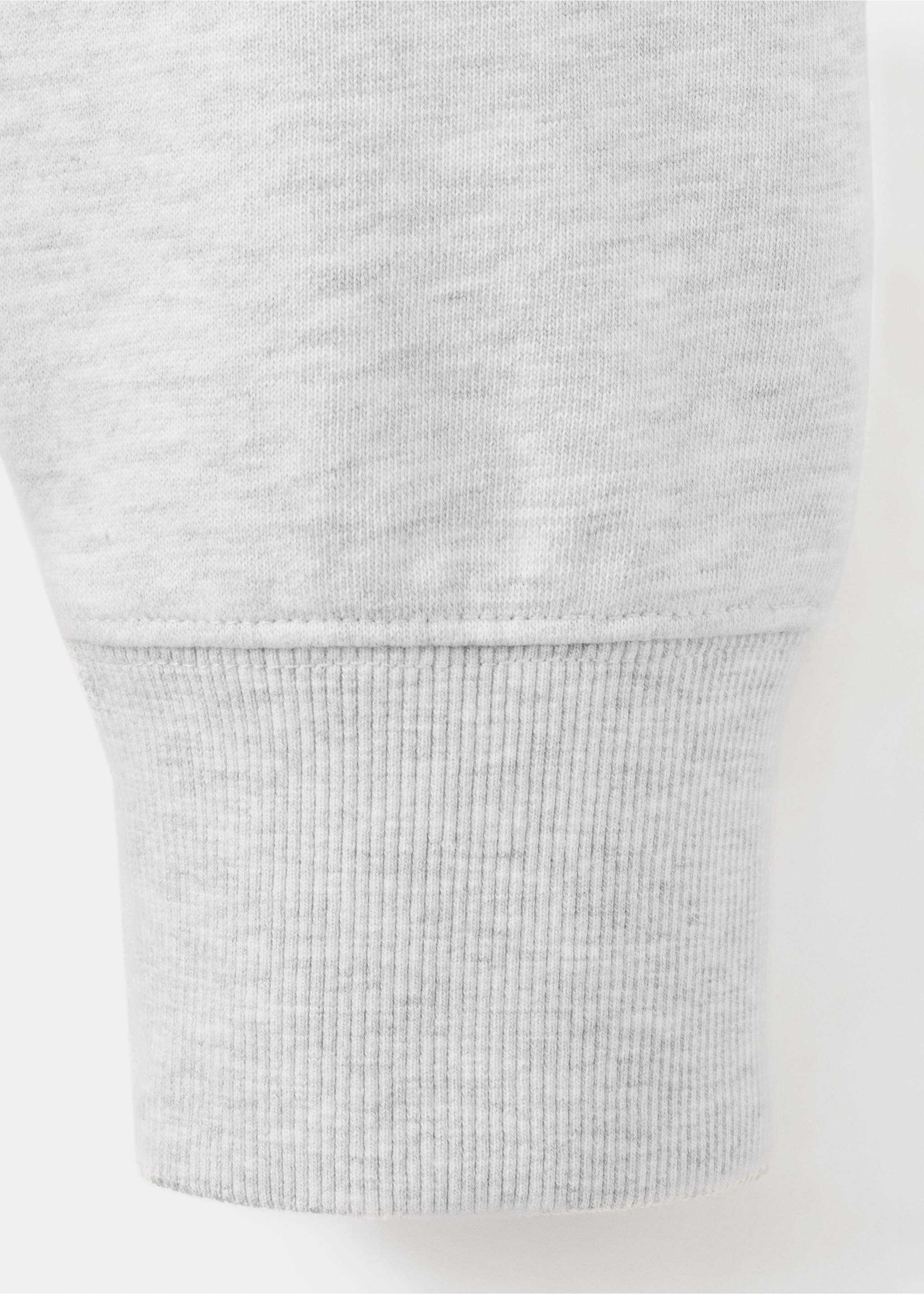100% cotton hooded sweatshirt text - Details of the article 8, Medium Heather Grey. Ref: 27047918-00.