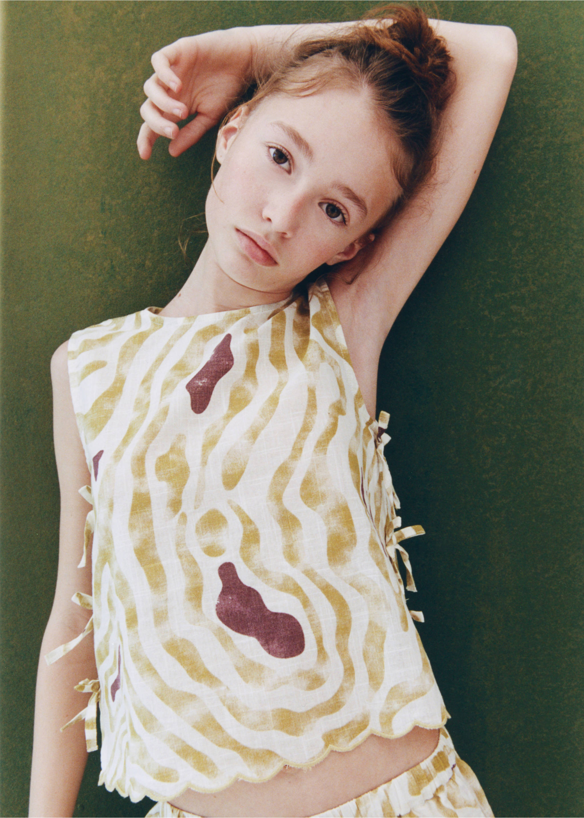 Blusa estampado cebra - Detalle del artículo 5, Crudo. Ref: 27047922-00.