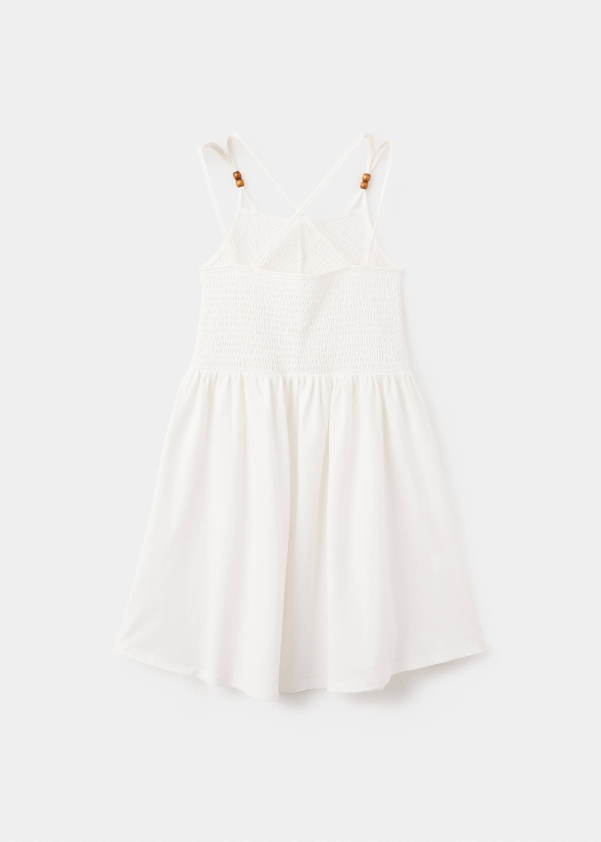 Long dress with ruffled detail - Reverse of the article, Off White. Ref: 27047924-00.