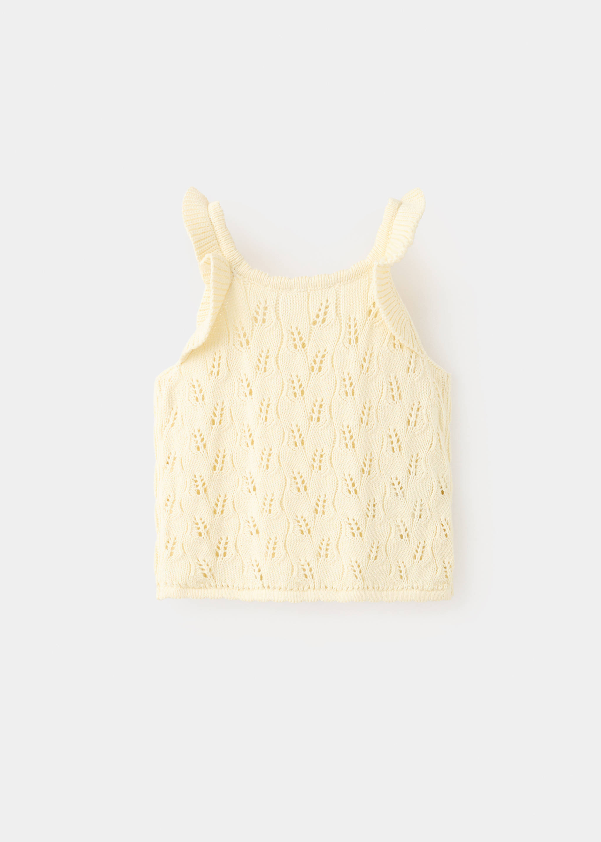 Openwork knit cotton top - Reverse of the article