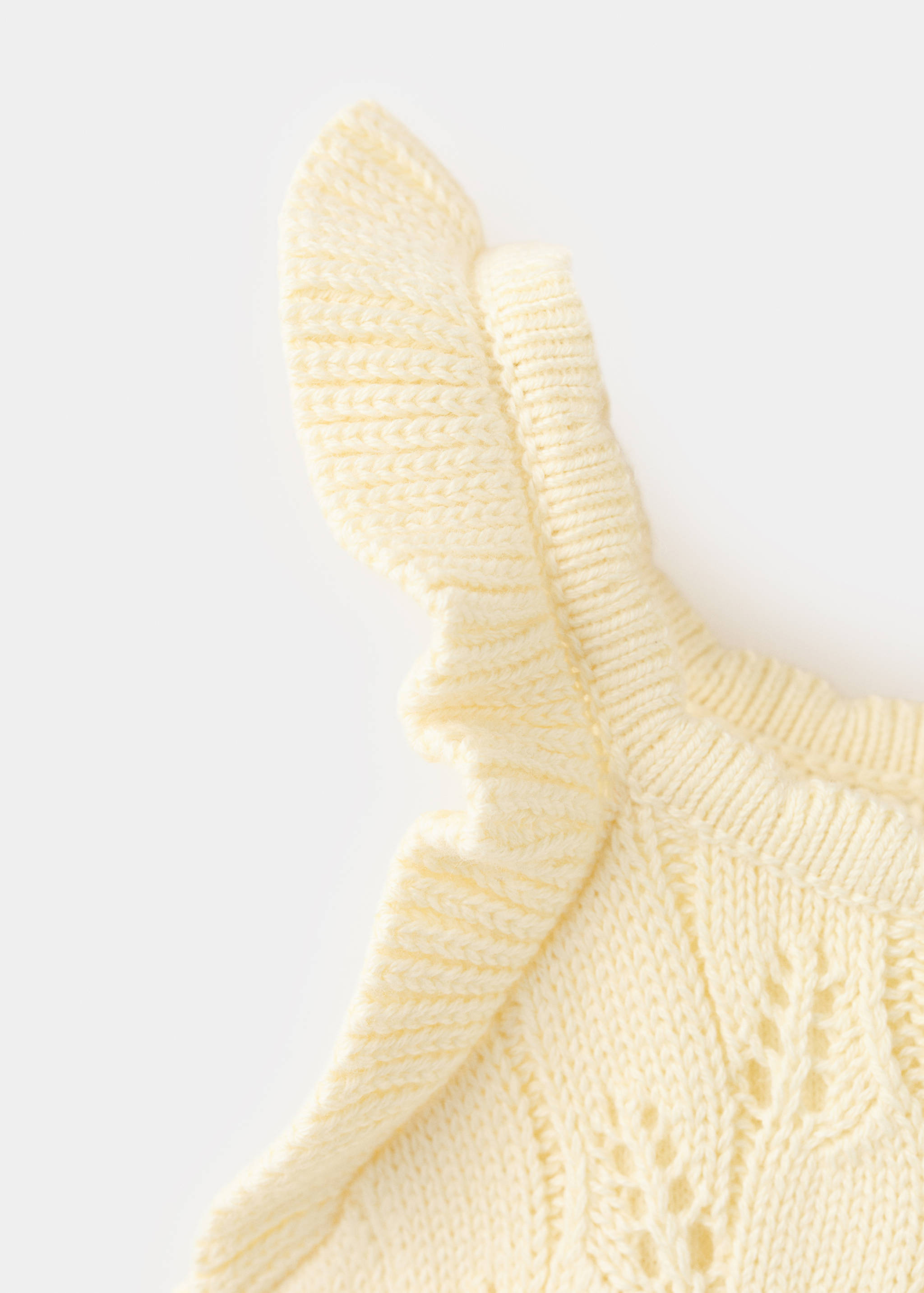 Openwork knit cotton top - Details of the article 0