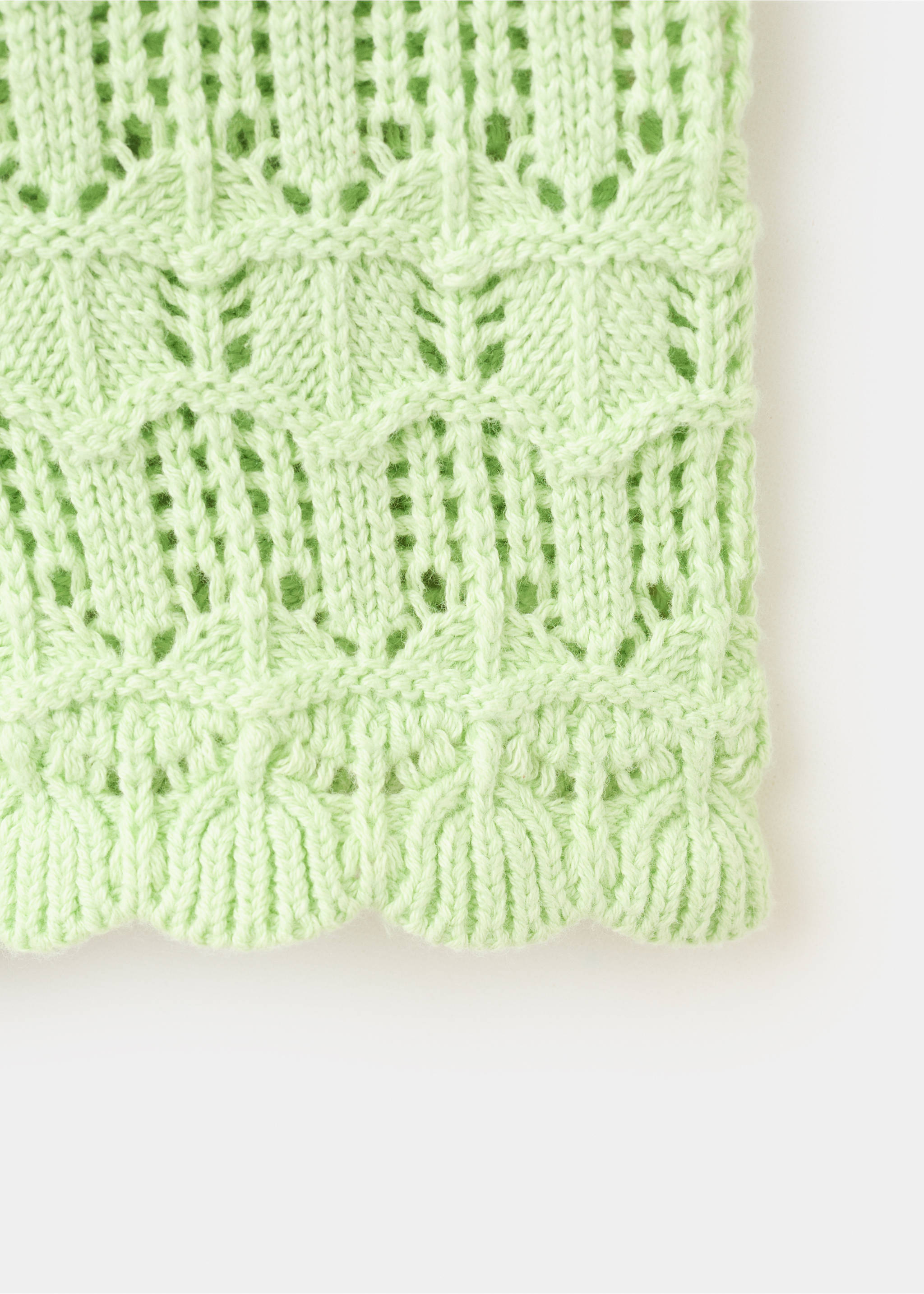 Shorts punto calado - Detalle del artículo 8, Verde manzana. Ref: 27047926-00.