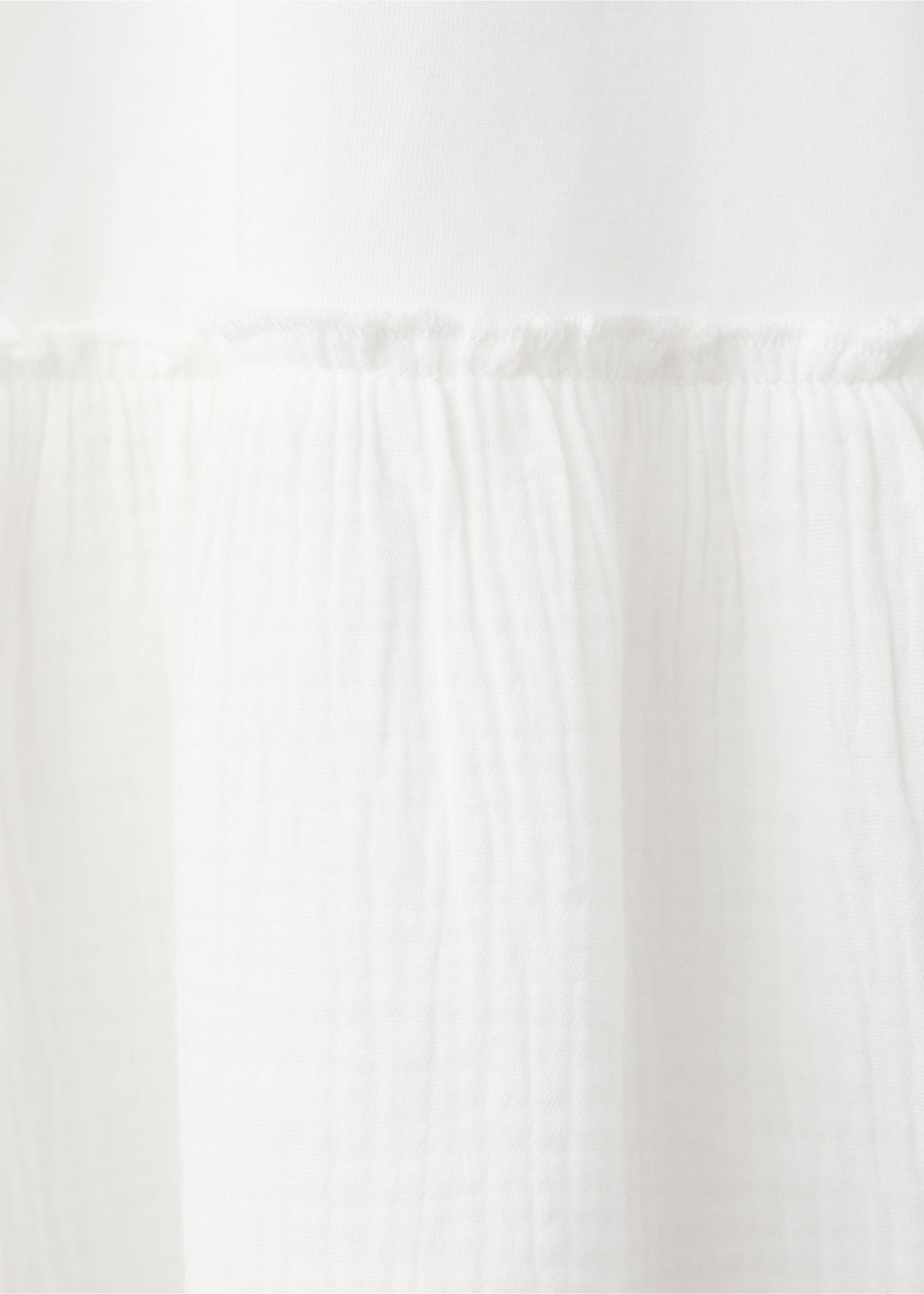 Vestido algodón espalda cruzada - Detalle del artículo 0, Blanco roto. Ref: 27047928-00.