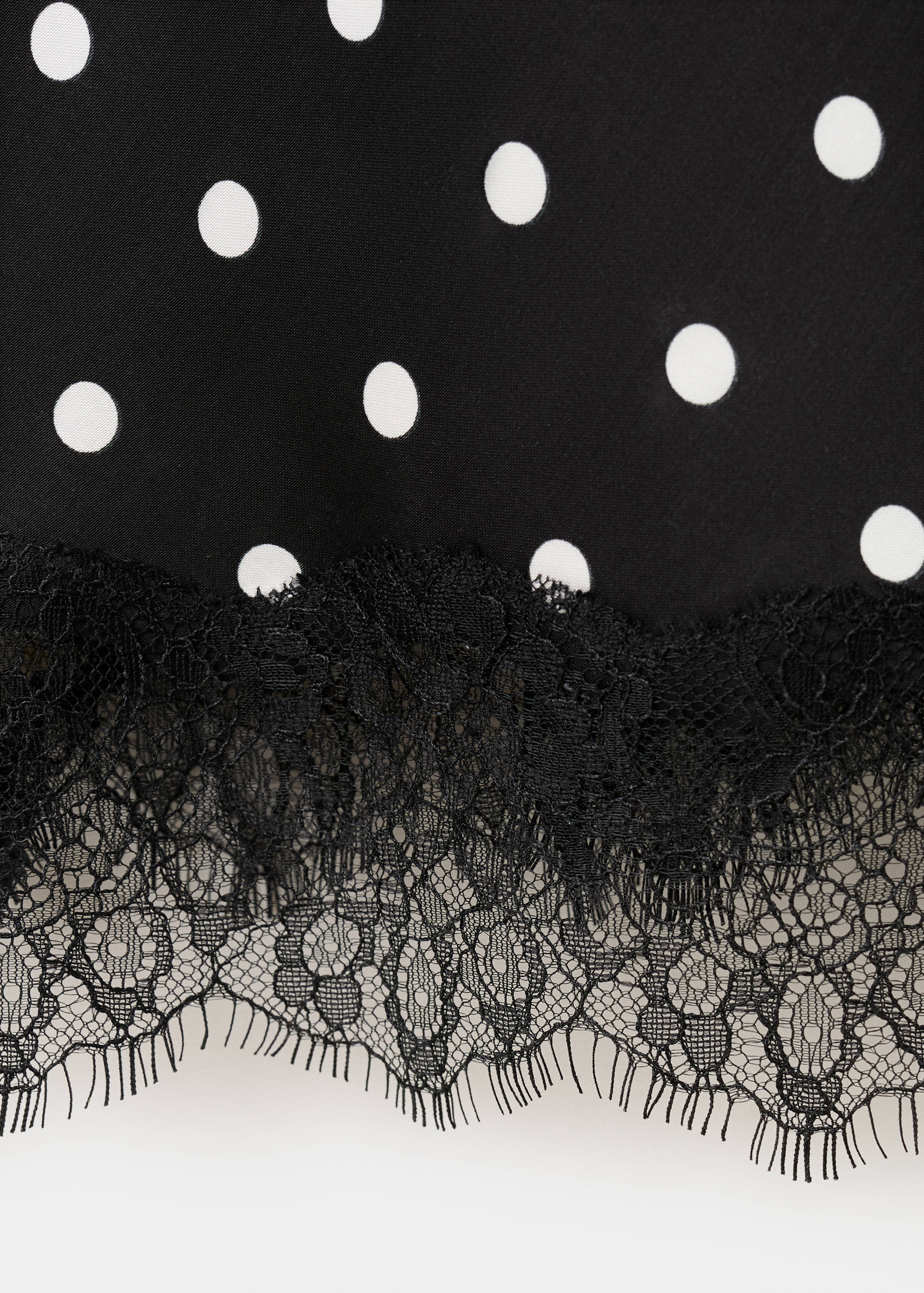 Top long en dentelle à pois - Détail de l'article 0