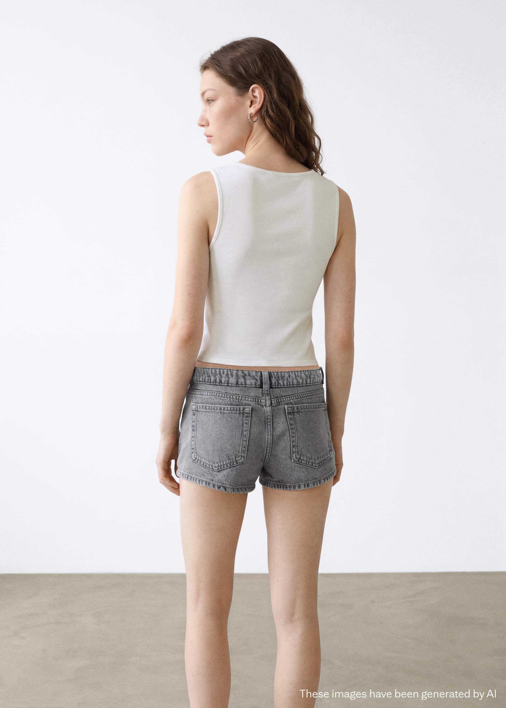 라인스톤 디테일 스트래피 탑 - 상품 반전: