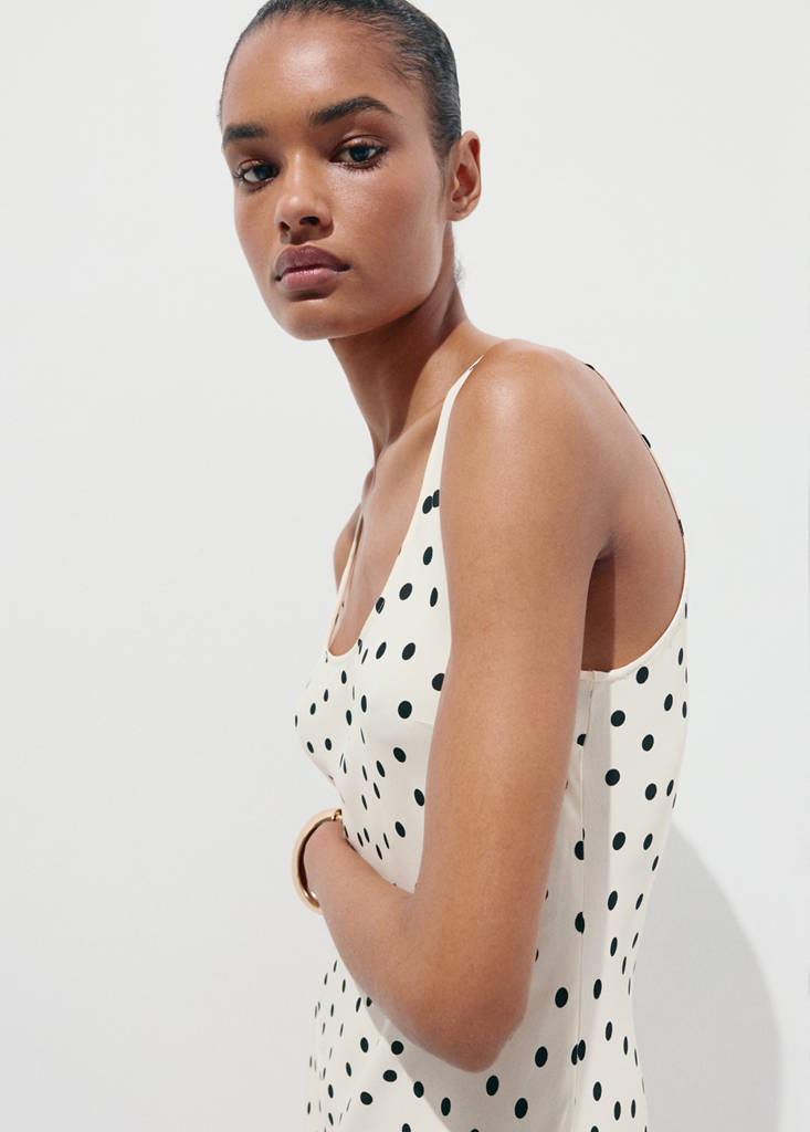 Polka dot midi dress — Off White