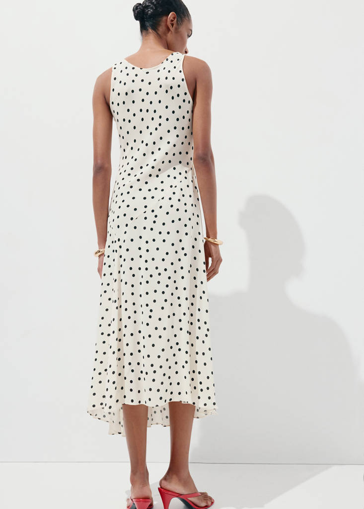 Polka dot midi dress — Off White