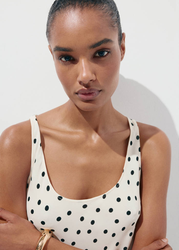 Polka dot midi dress — Off White