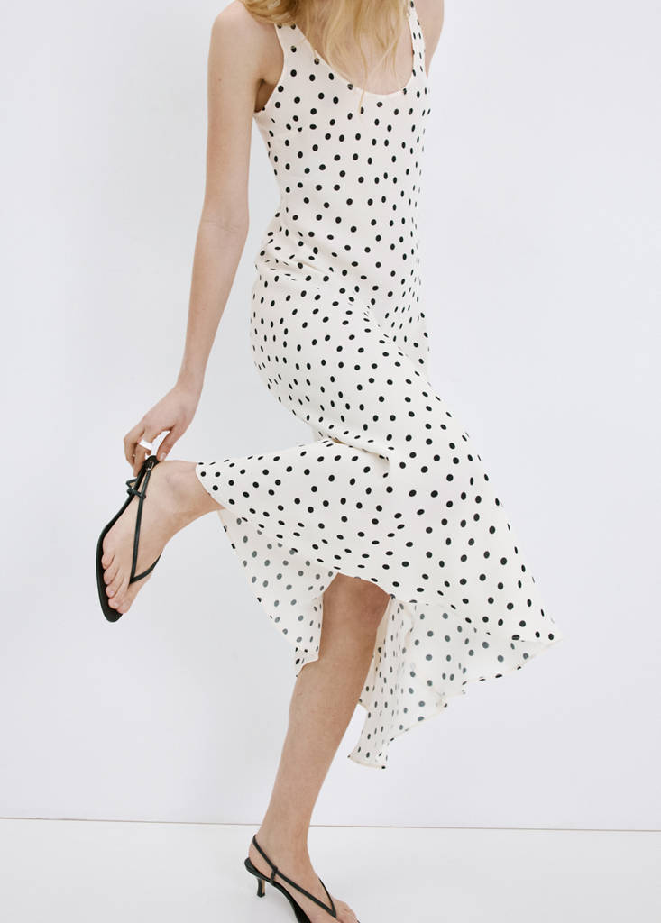 Polka dot midi dress — Off White