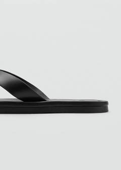 Leather straps sandals — Black 3