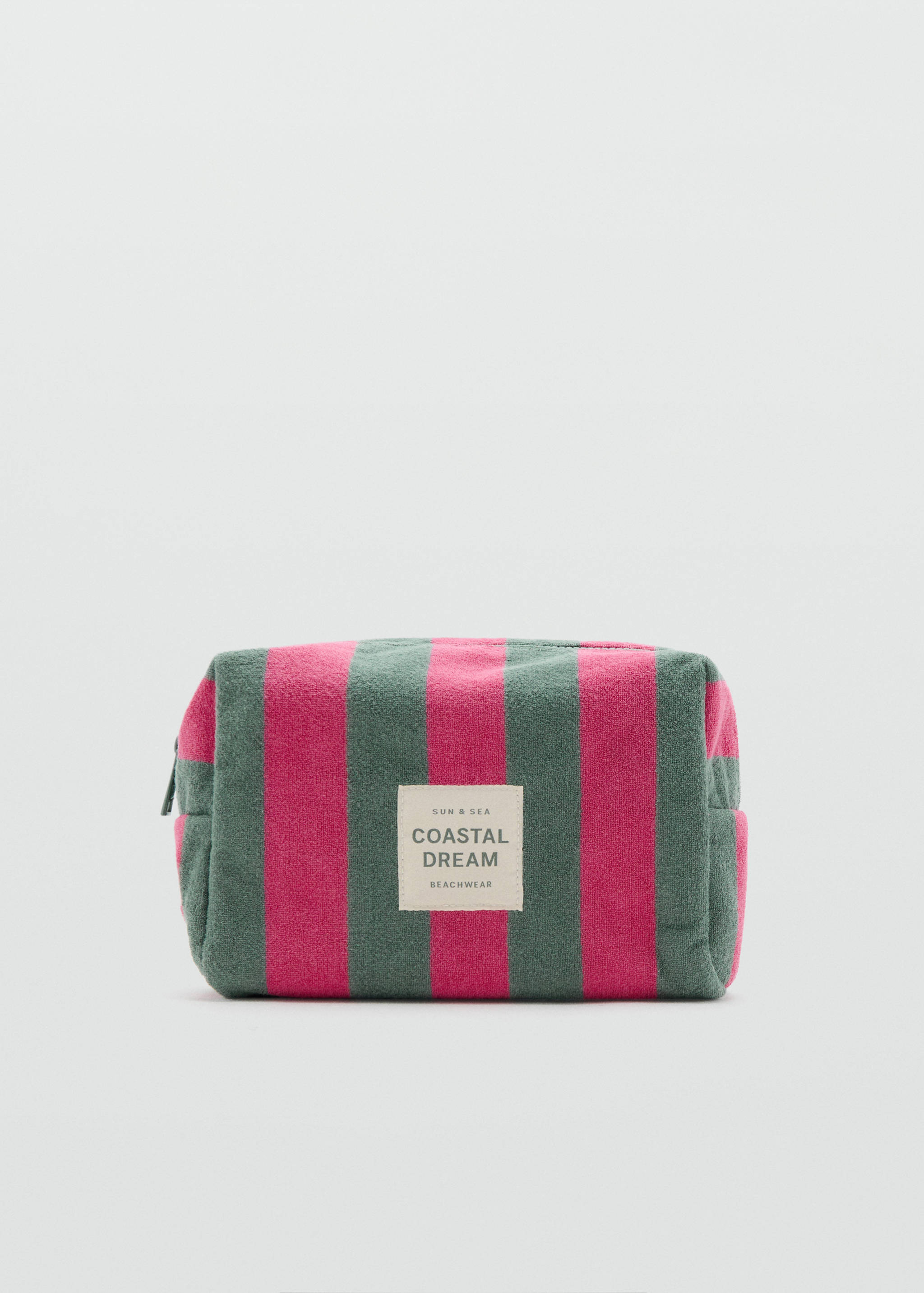 Striped cotton toiletry bag - Article without model