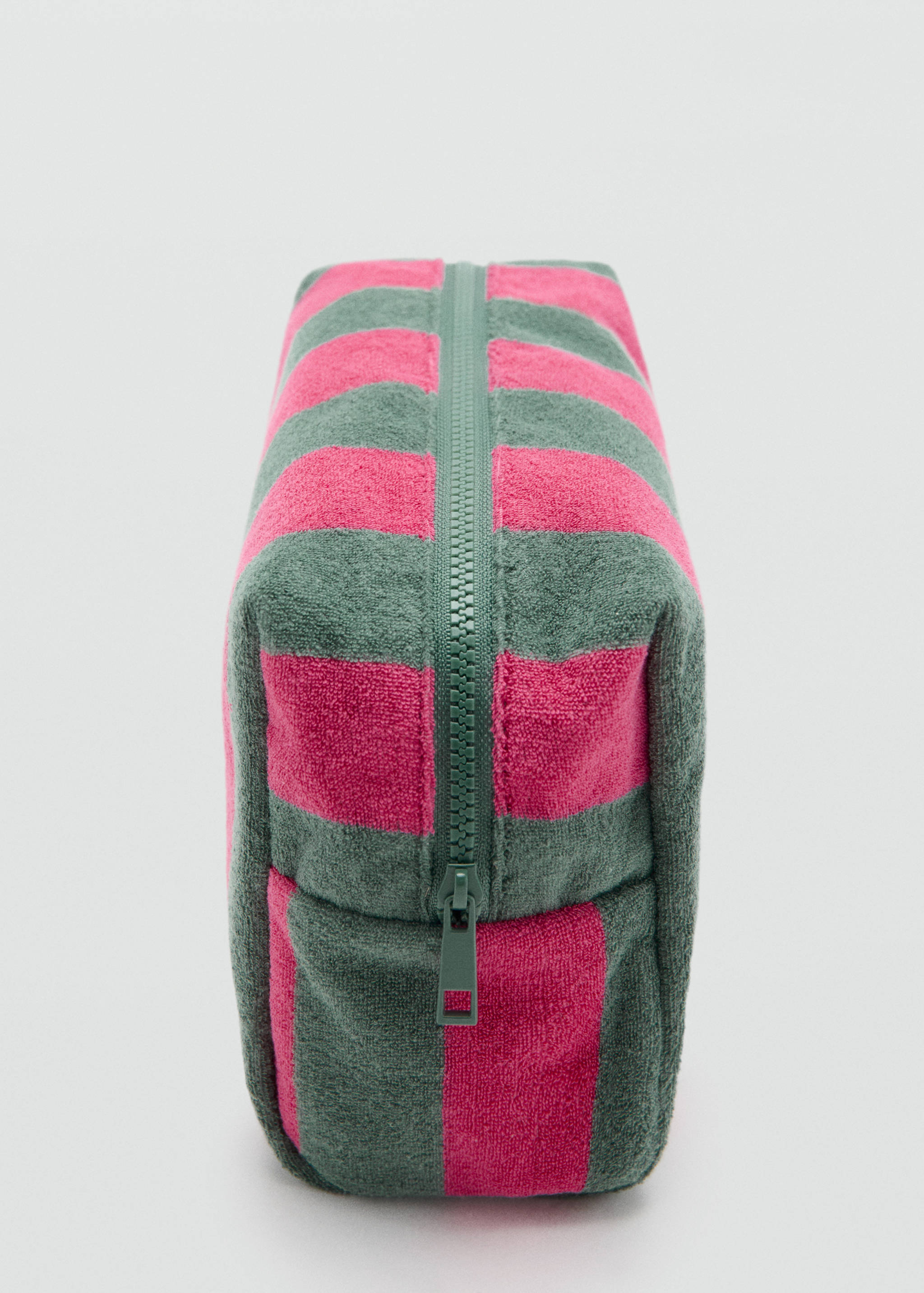 Striped cotton toiletry bag - Details of the article 1