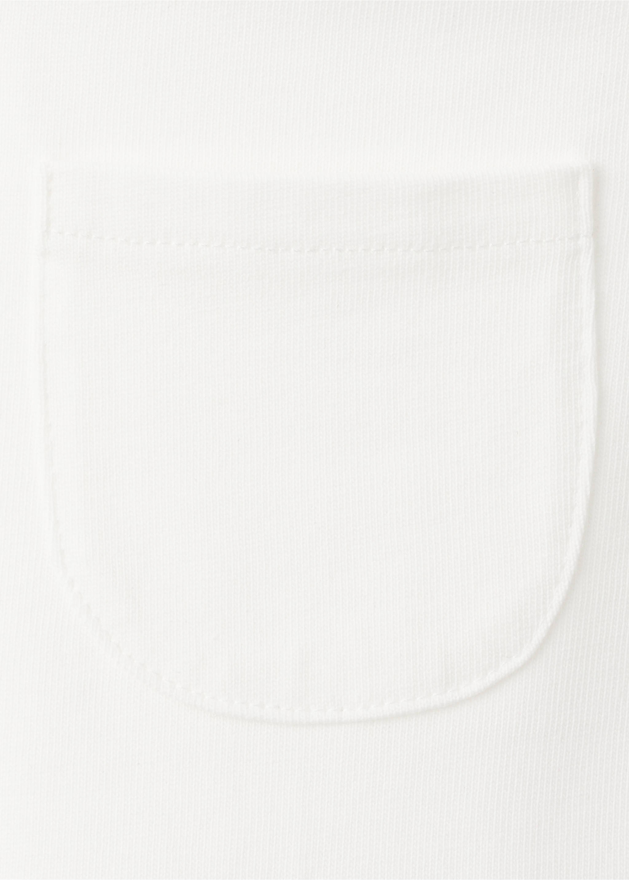 Cotton dungarees with pocket - Details of the article 0, Off White. Ref: 27048262-00.