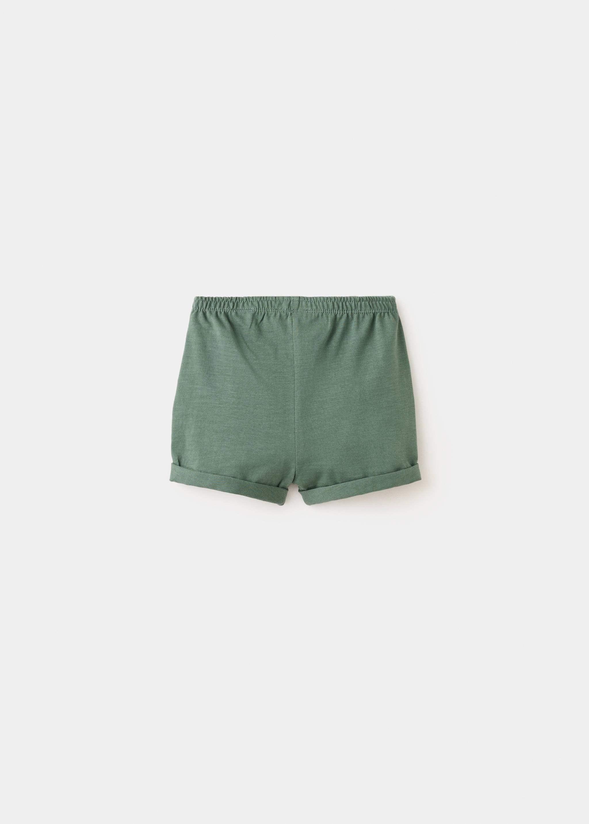 Low-rise cotton shorts - Reverse of the article
