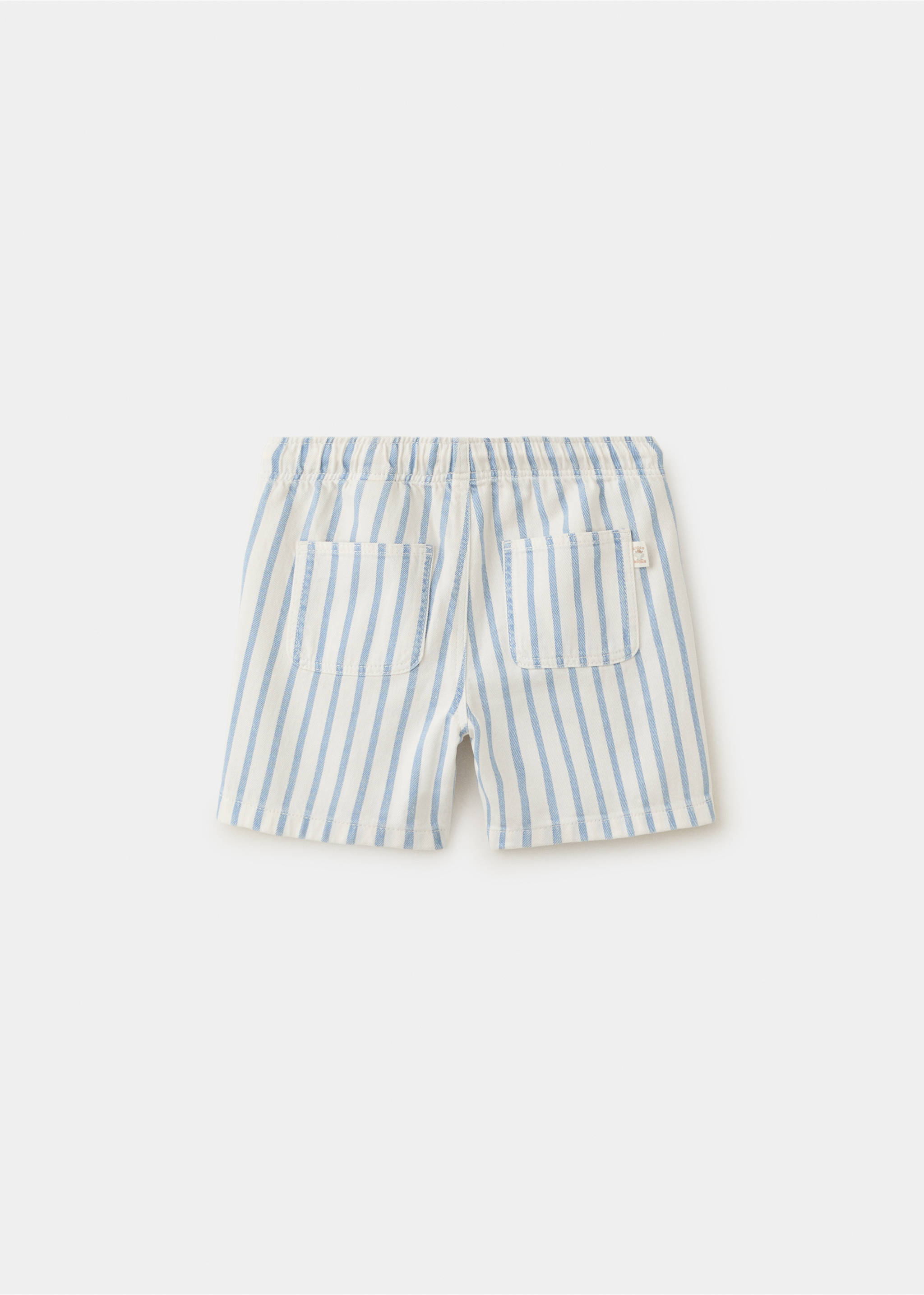 Striped denim shorts - Reverse of the article, Sky Blue. Ref: 27048264-00.