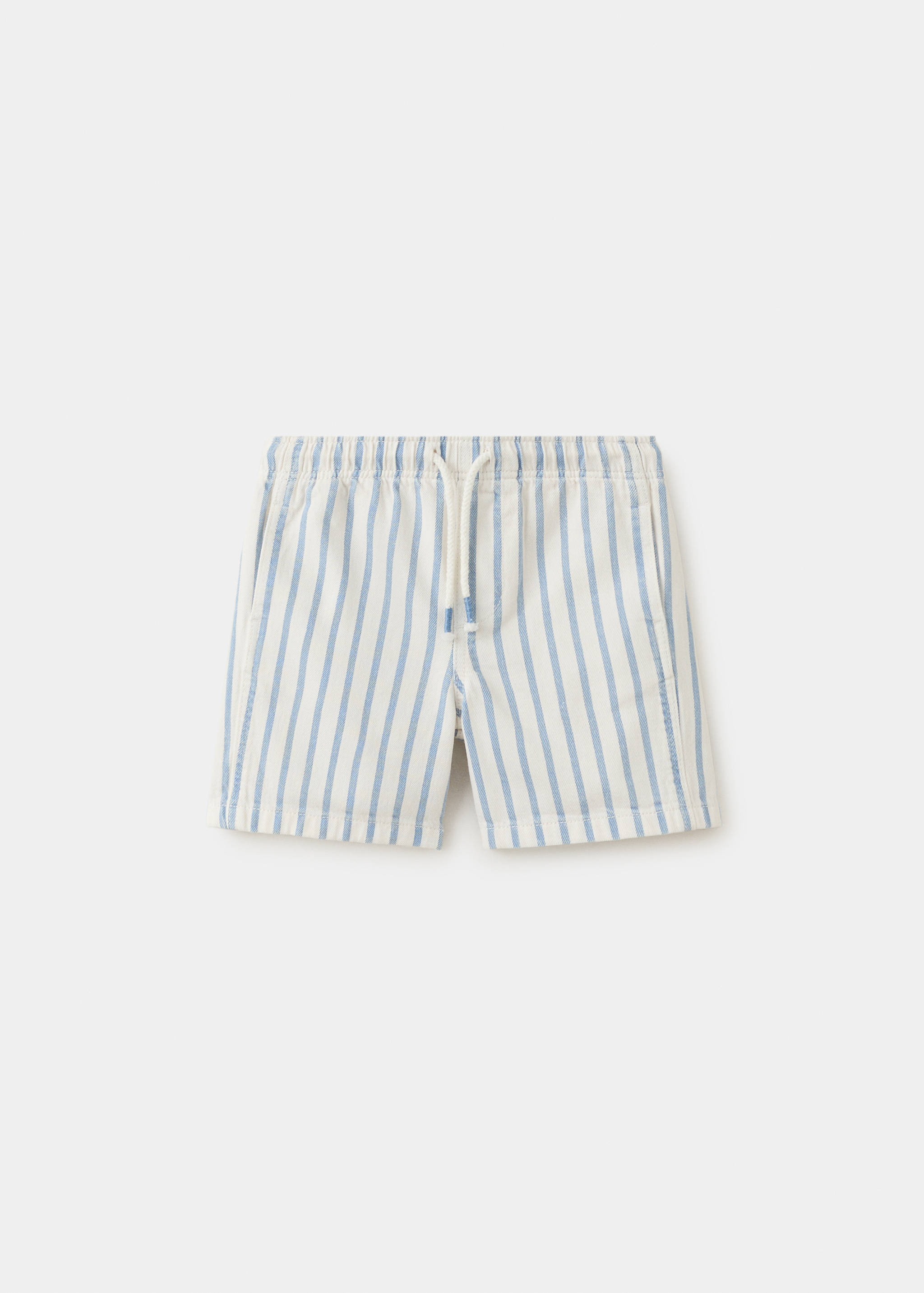 Striped denim shorts - Article without model
