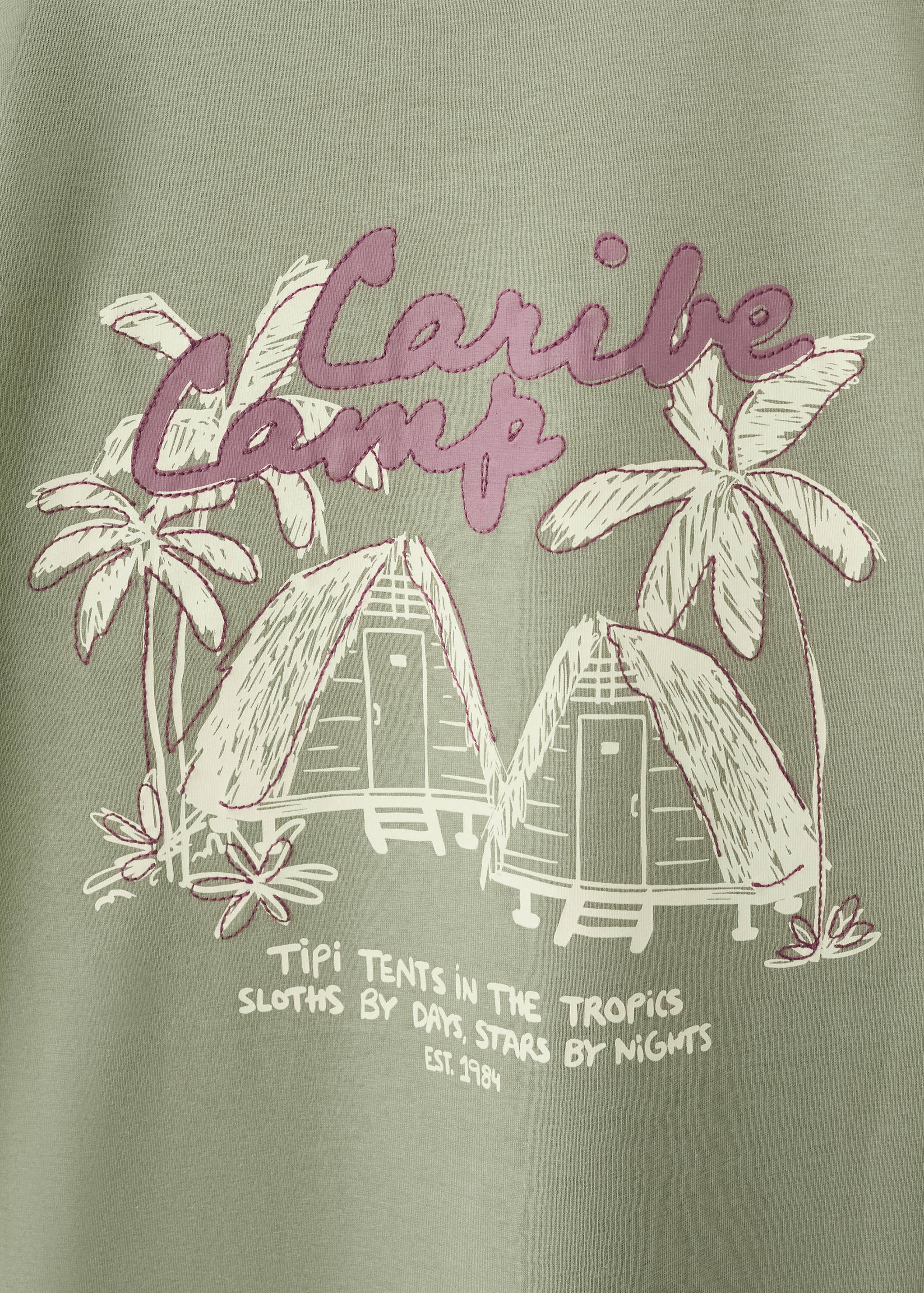 T-shirt en coton imprimé - Détail de l'article 0