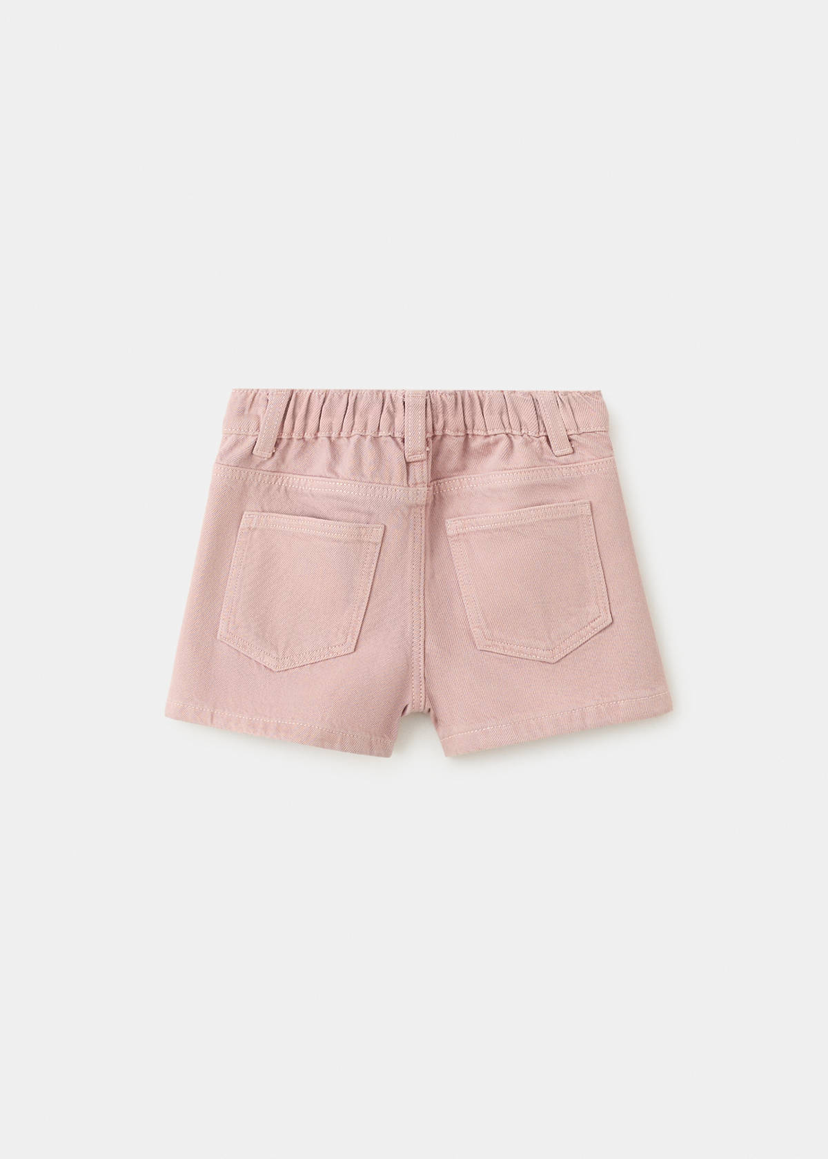 Embroidered detail shorts — Pink