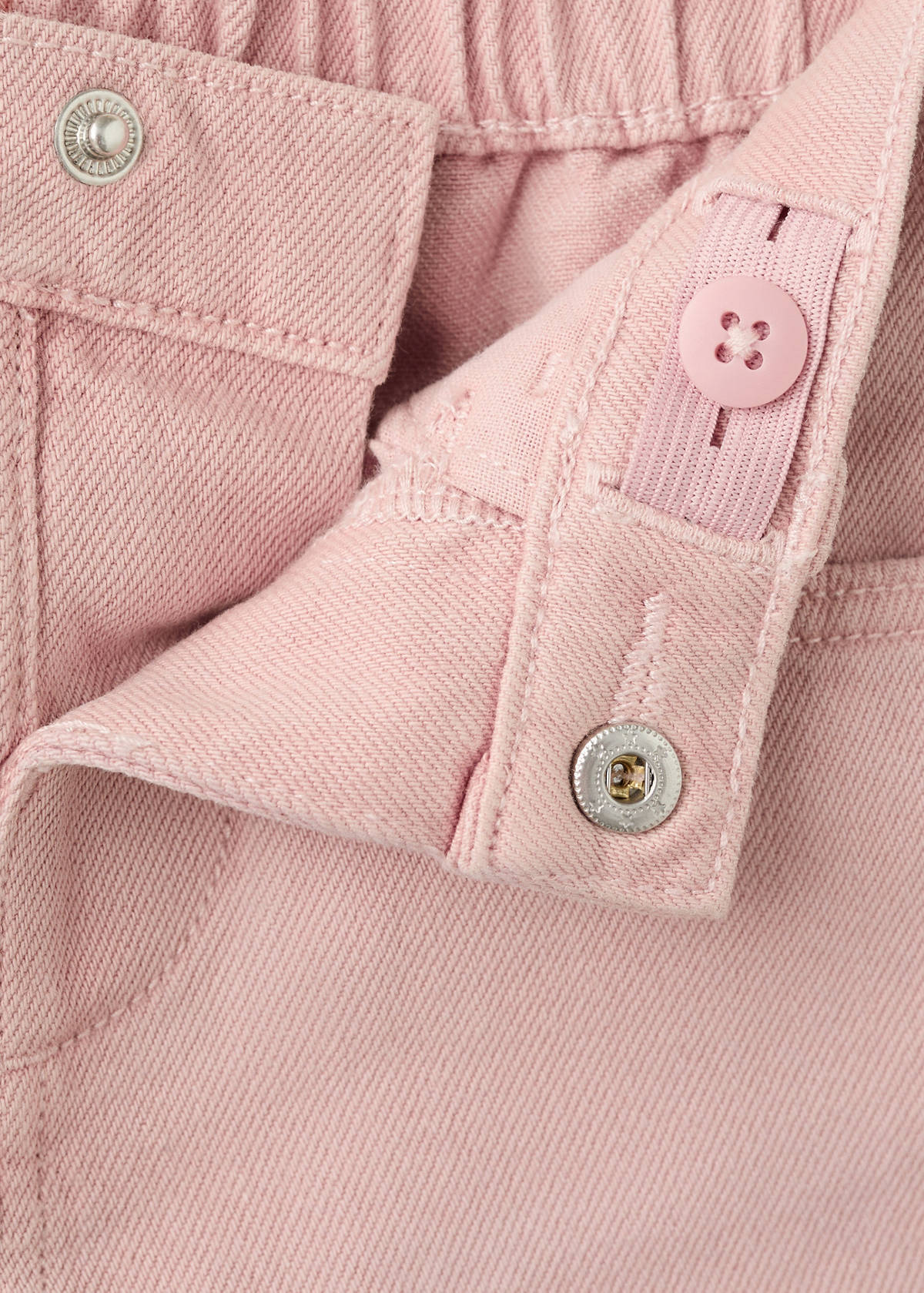 Embroidered detail shorts — Pink