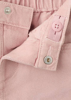 Embroidered detail shorts — Pink 7