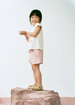Embroidered detail shorts — Pink 1