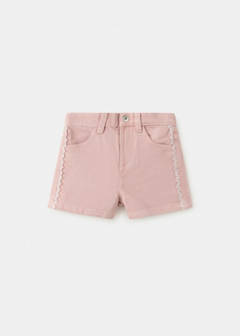 Embroidered detail shorts — Pink 2
