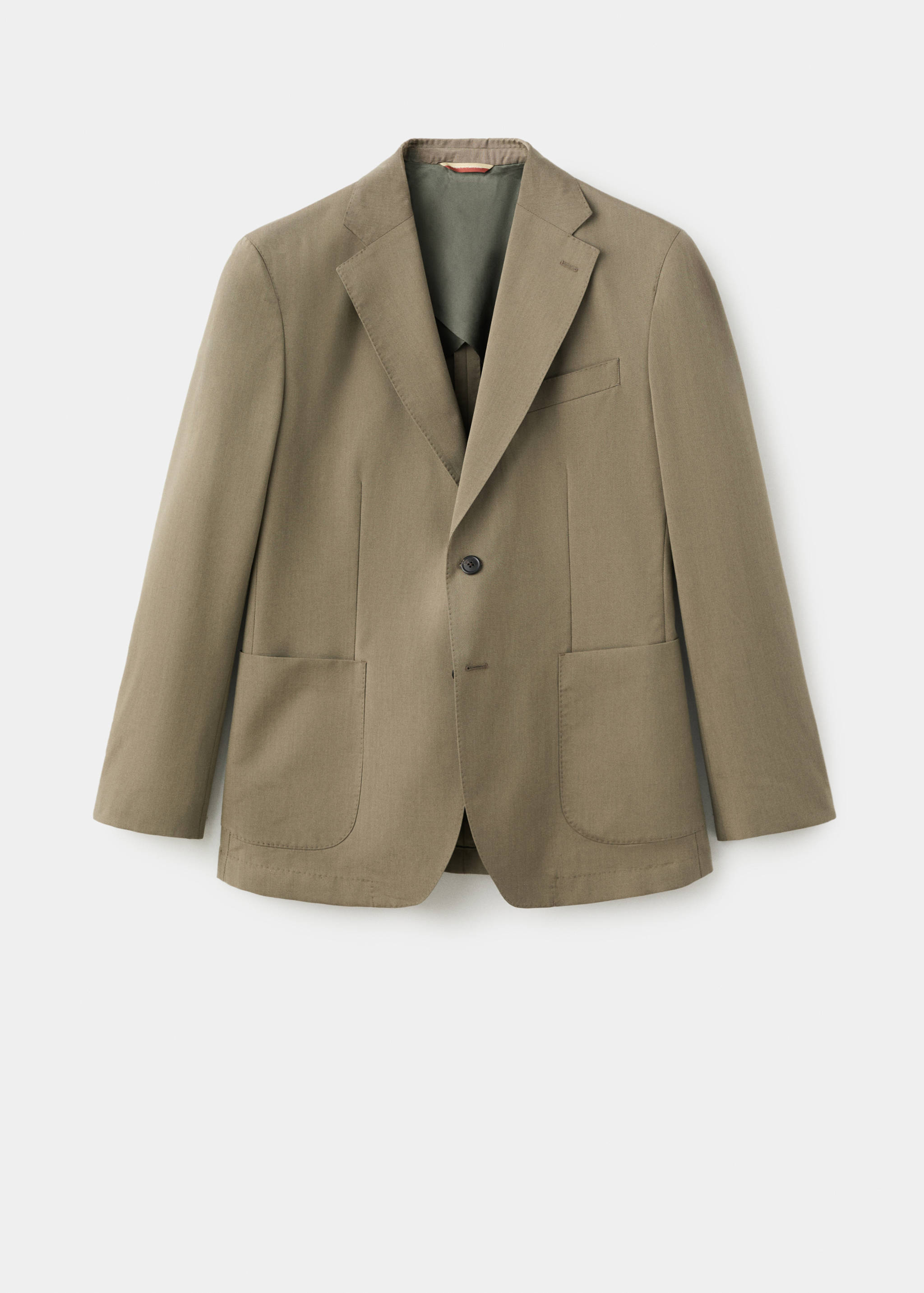 Veste de costume en laine et coton slim-fit - Article sans modèle