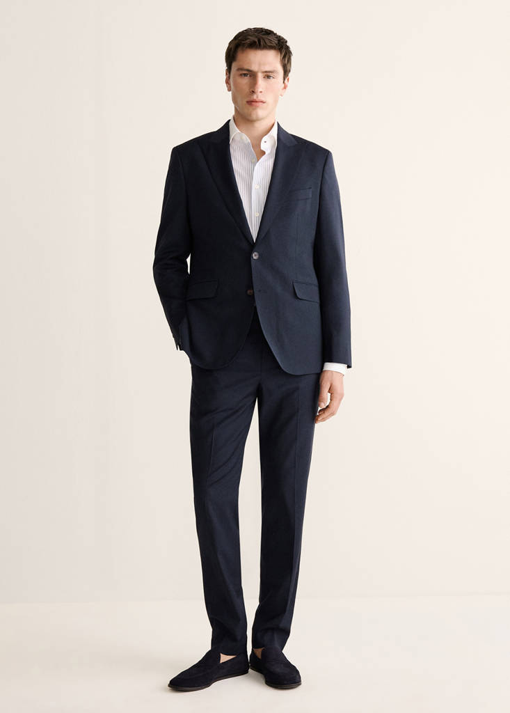 Venice suit trousers 100% wool — Navy
