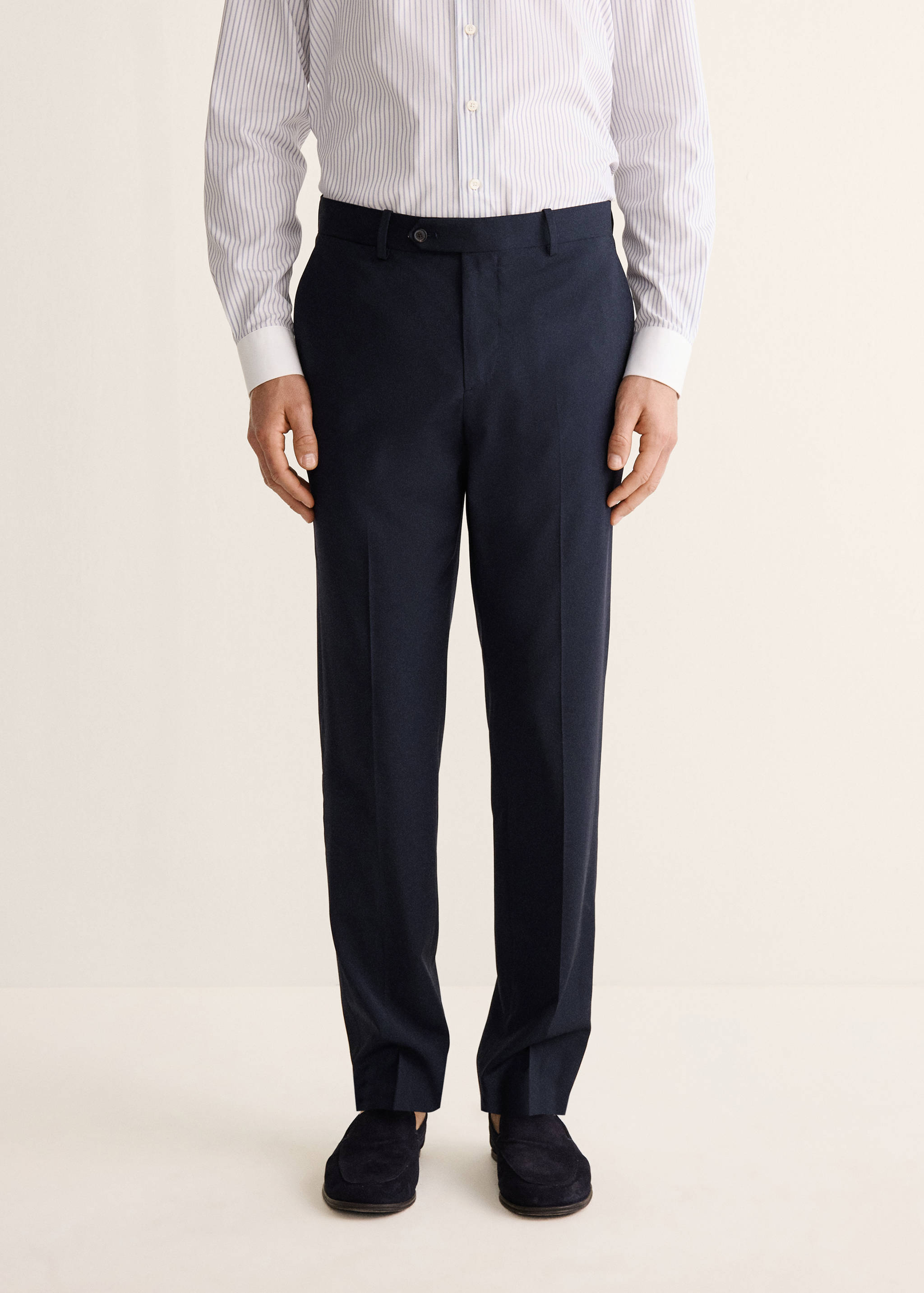 Pantalon de costume Venise 100 % laine - Plan moyen