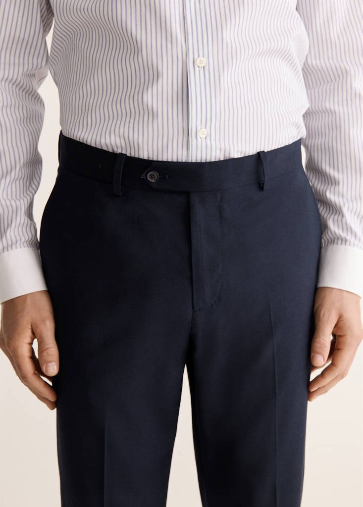 Venice suit trousers 100% wool — Navy