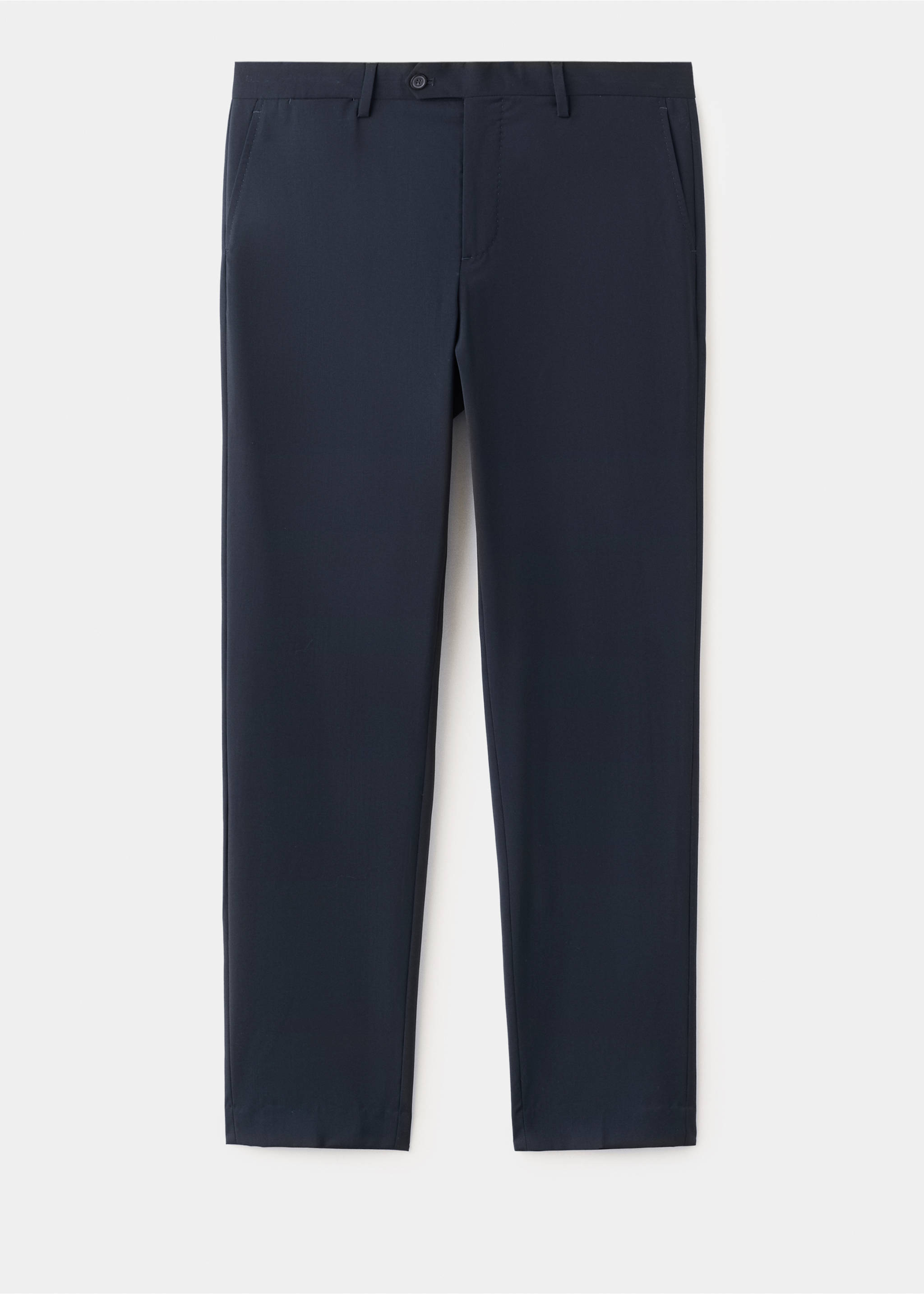 Pantalon de costume Venise 100 % laine - Article sans modèle, Bleu marine. Ref: 27048272-00.