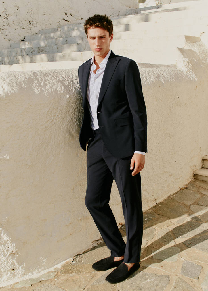 Venice suit trousers 100% wool — Navy
