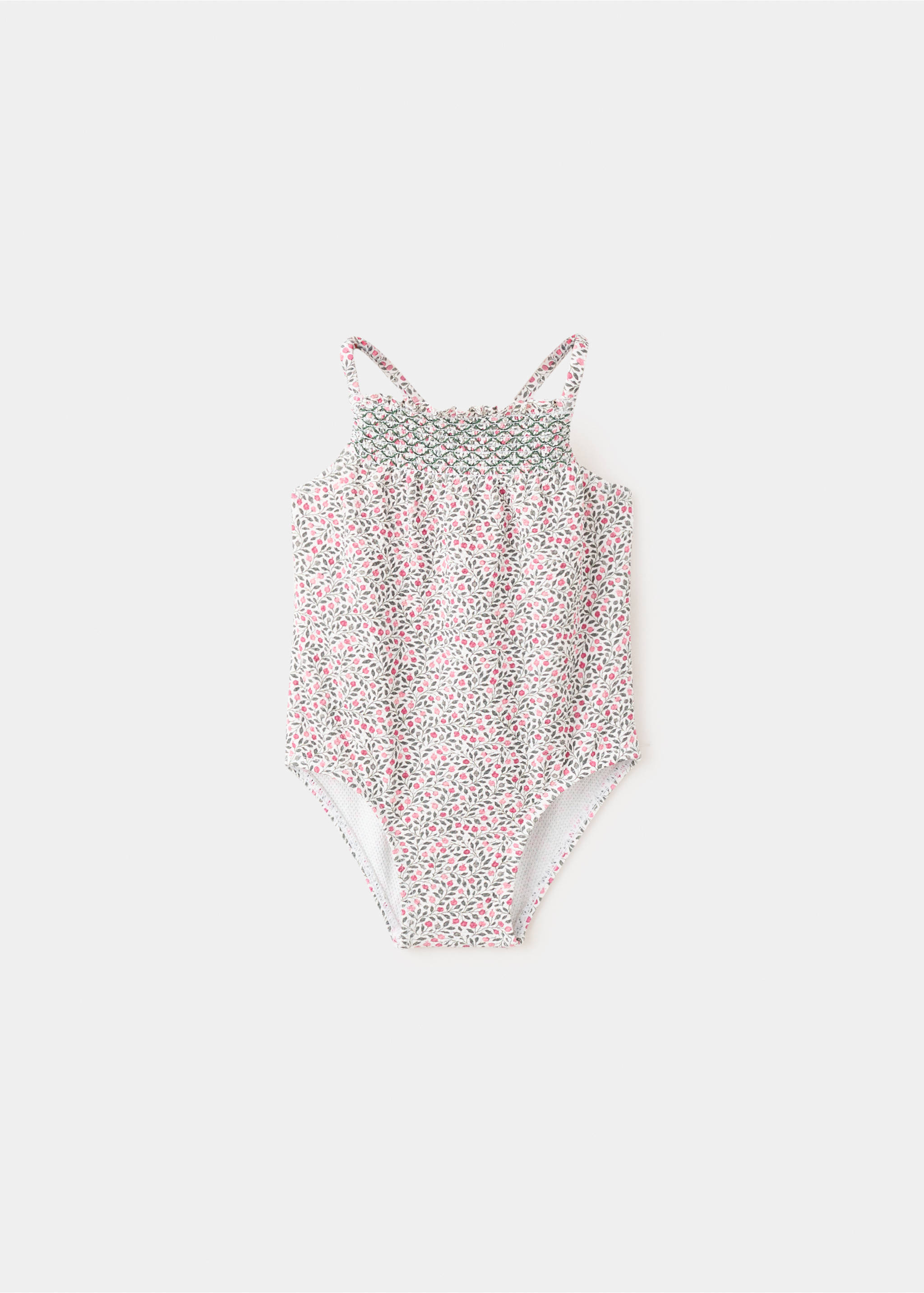 Floral print swimsuit - Article without model, Off White. Ref: 27048276-00.