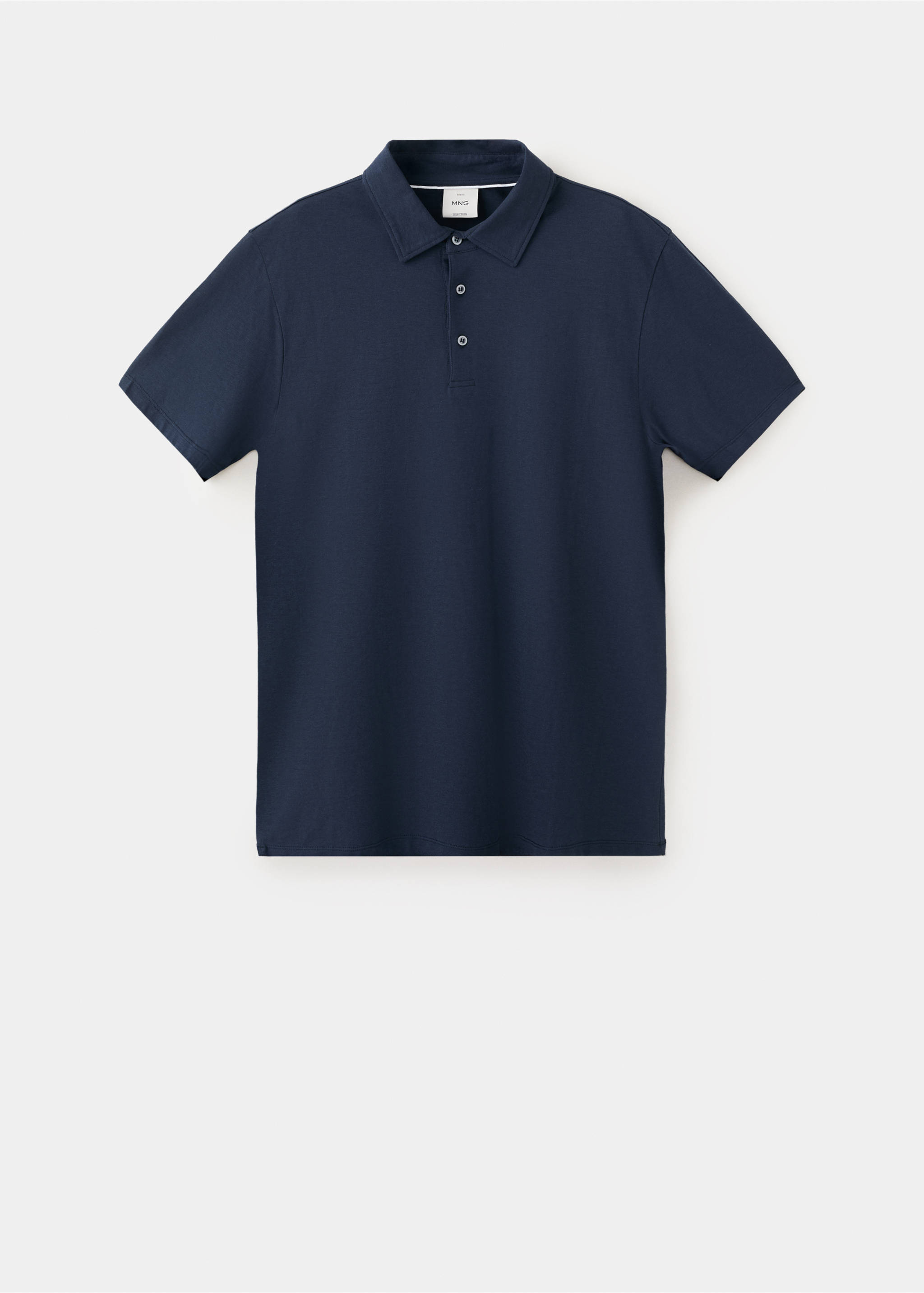 Polo slim-fit 100 % coton - Article sans modèle, Bleu marine. Ref: 27048278-00.