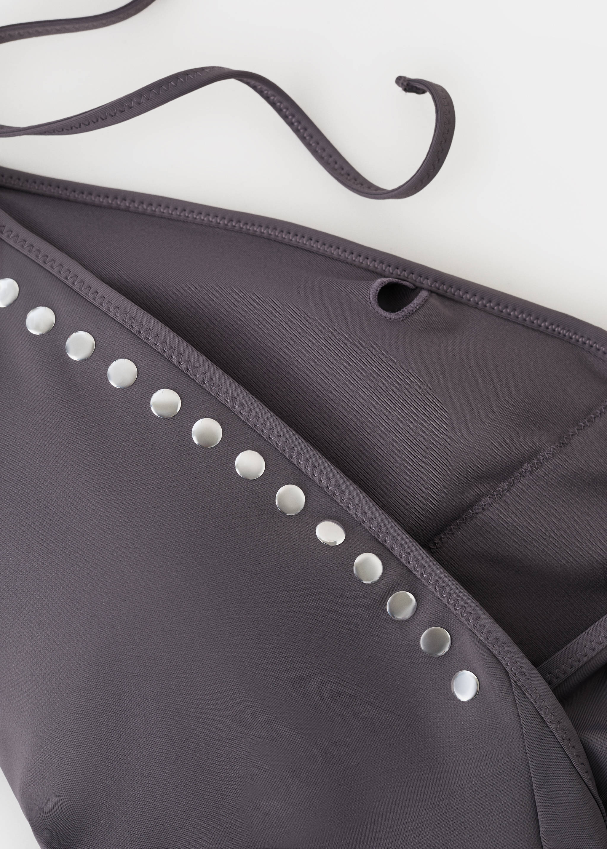 Halter-neck swimsuit with studs - Details of the article 8