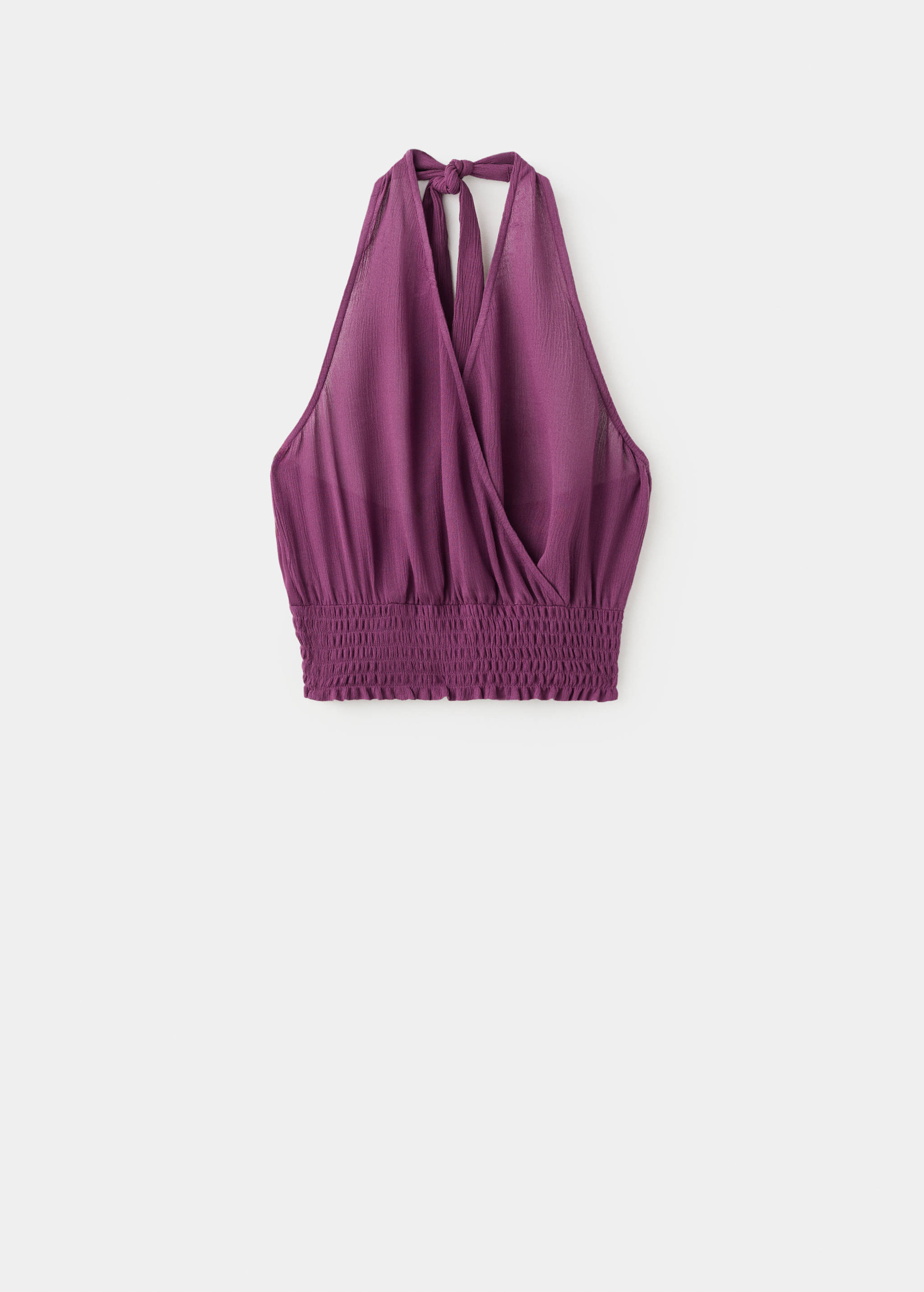 Drapiertes Neckholder-Top - Artikel ohne Model