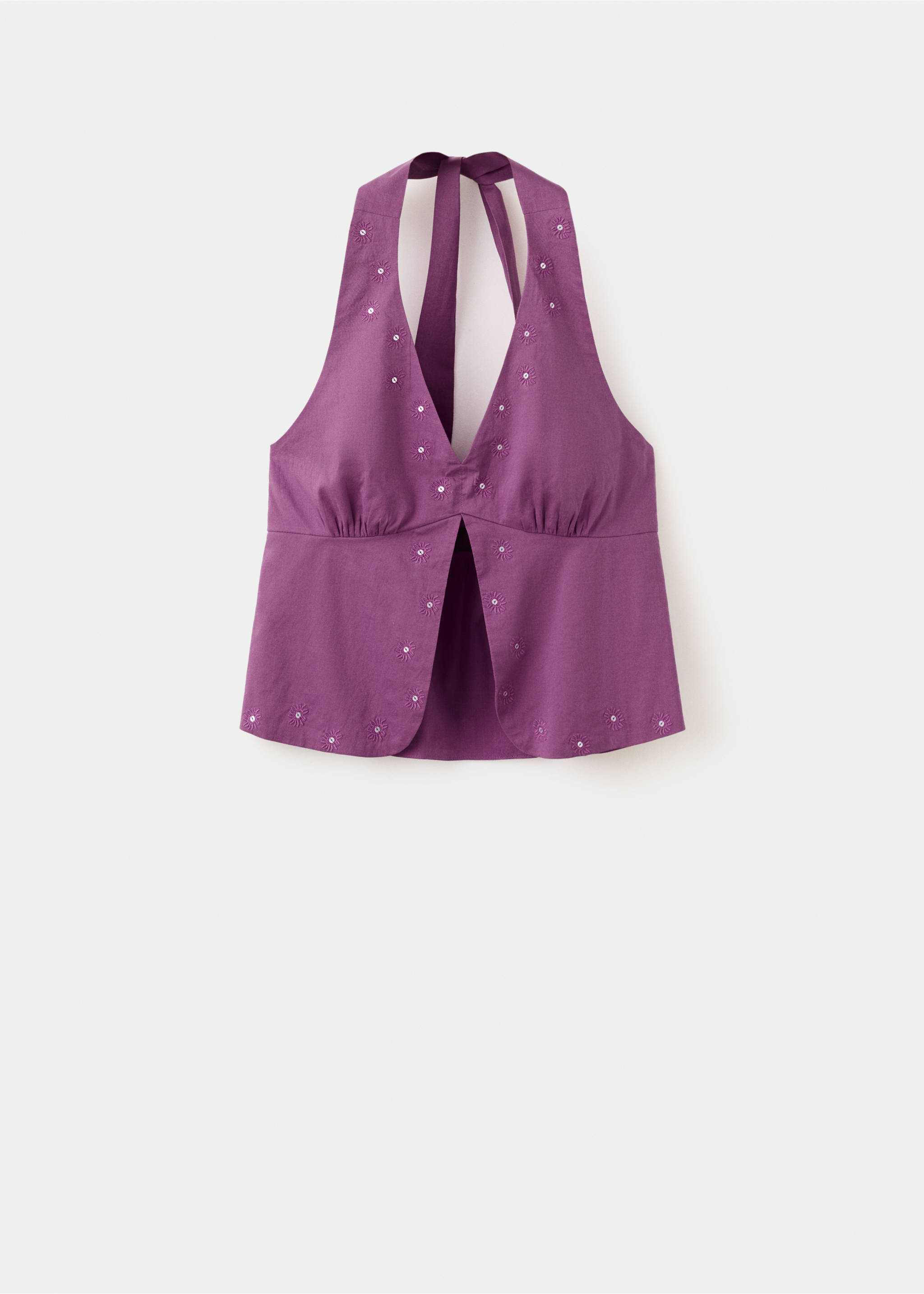 Top emmanchures américaines boutons - Article sans modèle, Lilas. Ref: 27048650-00.