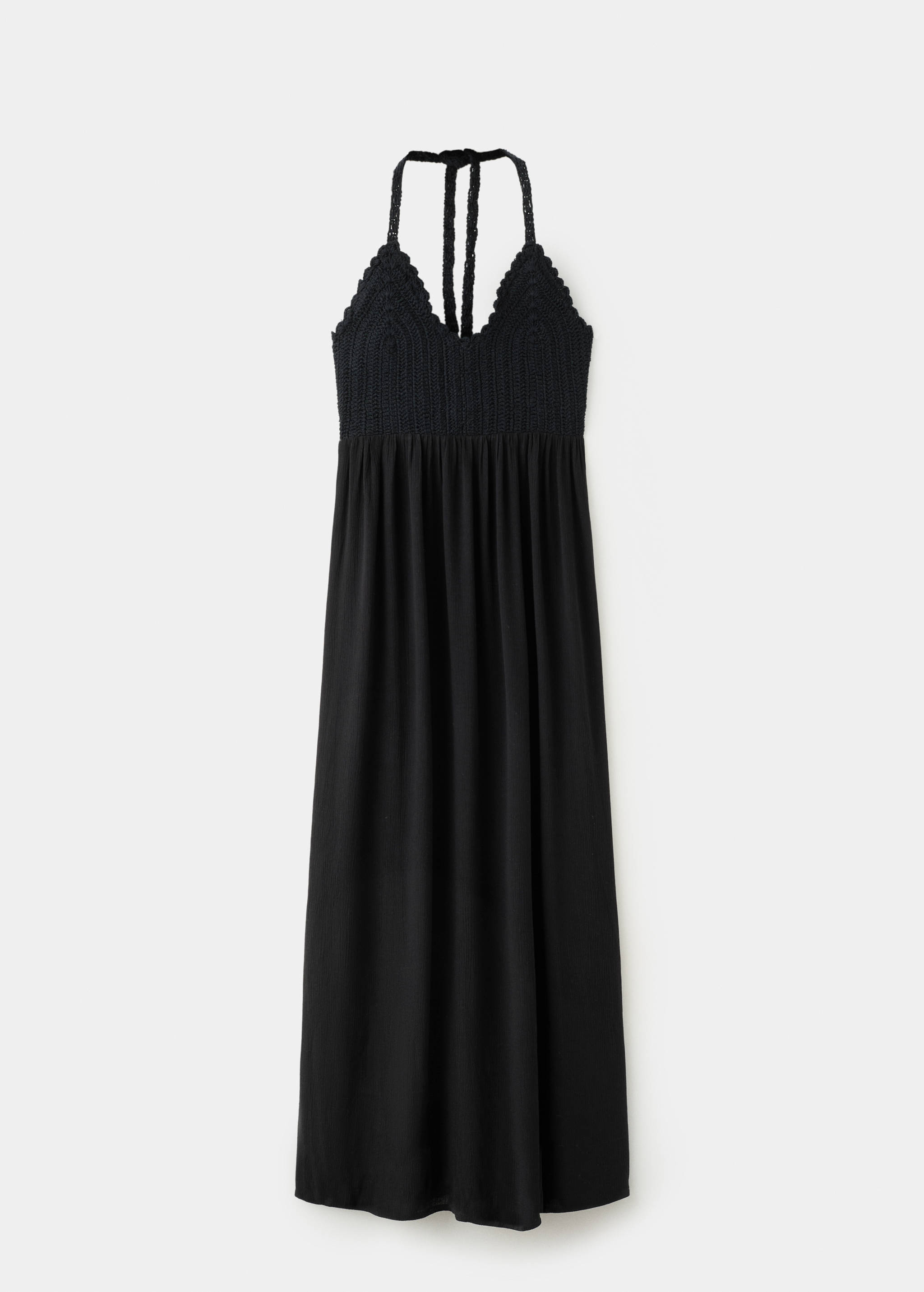 Long dress with crochet detail - Article without model