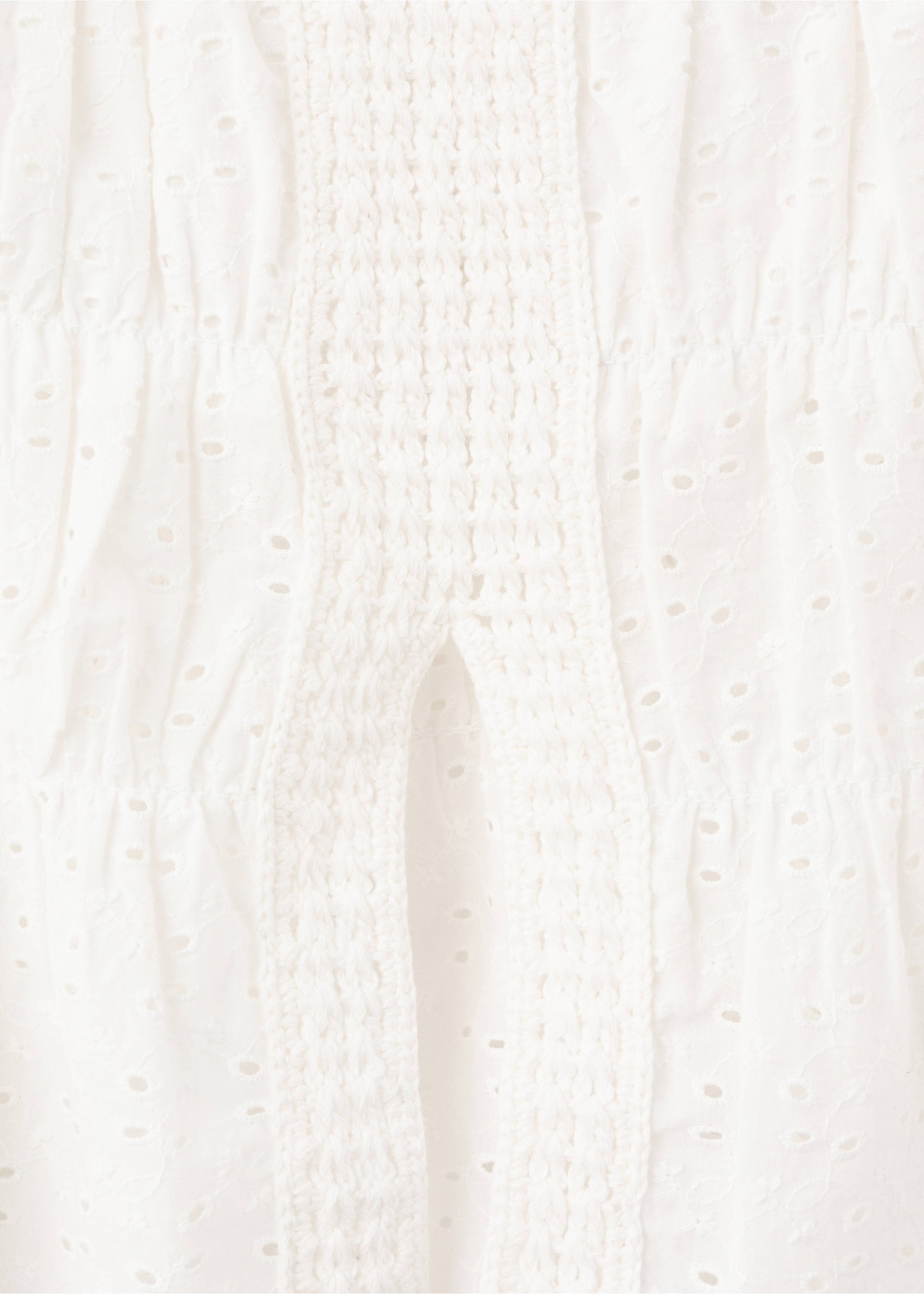 Top crochet detalles bordados - Detalle del artículo 8, Blanco roto. Ref: 27048654-00.