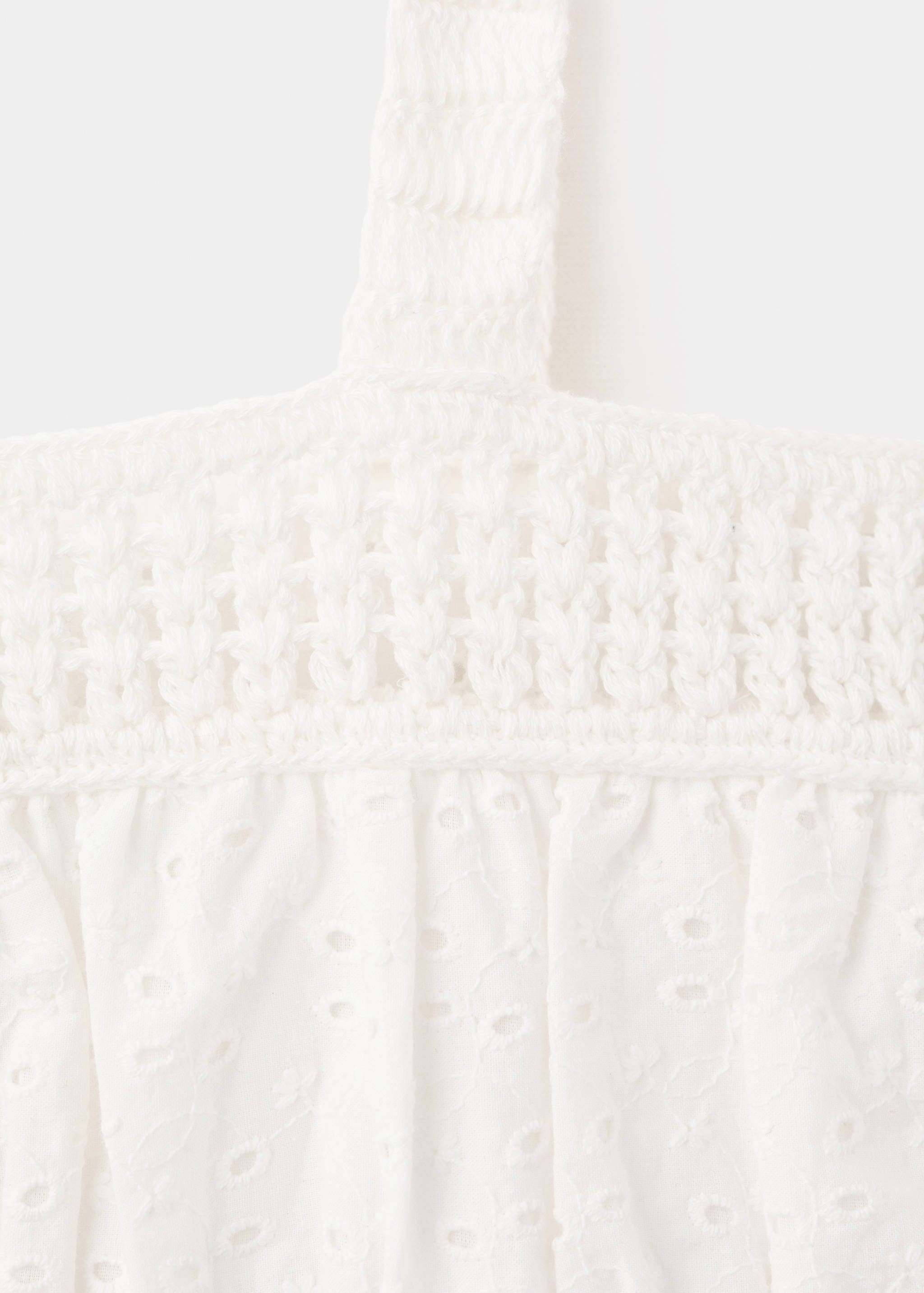 Crochet top with embroidered details - Details of the article 0