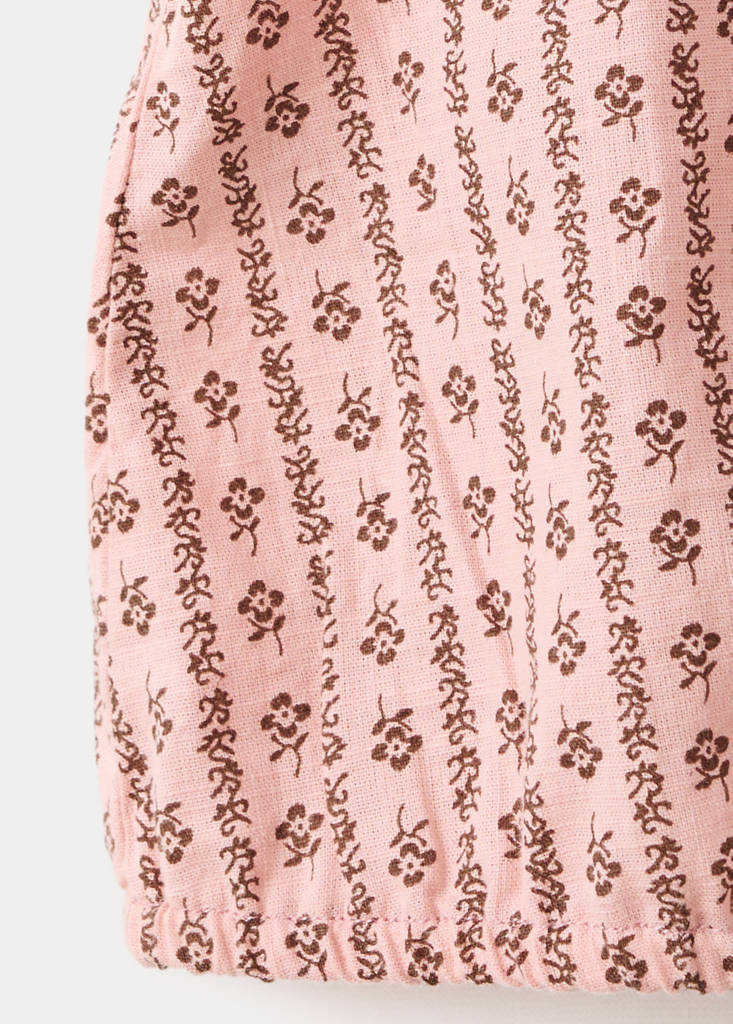 Ruffles printed blouse — Pink