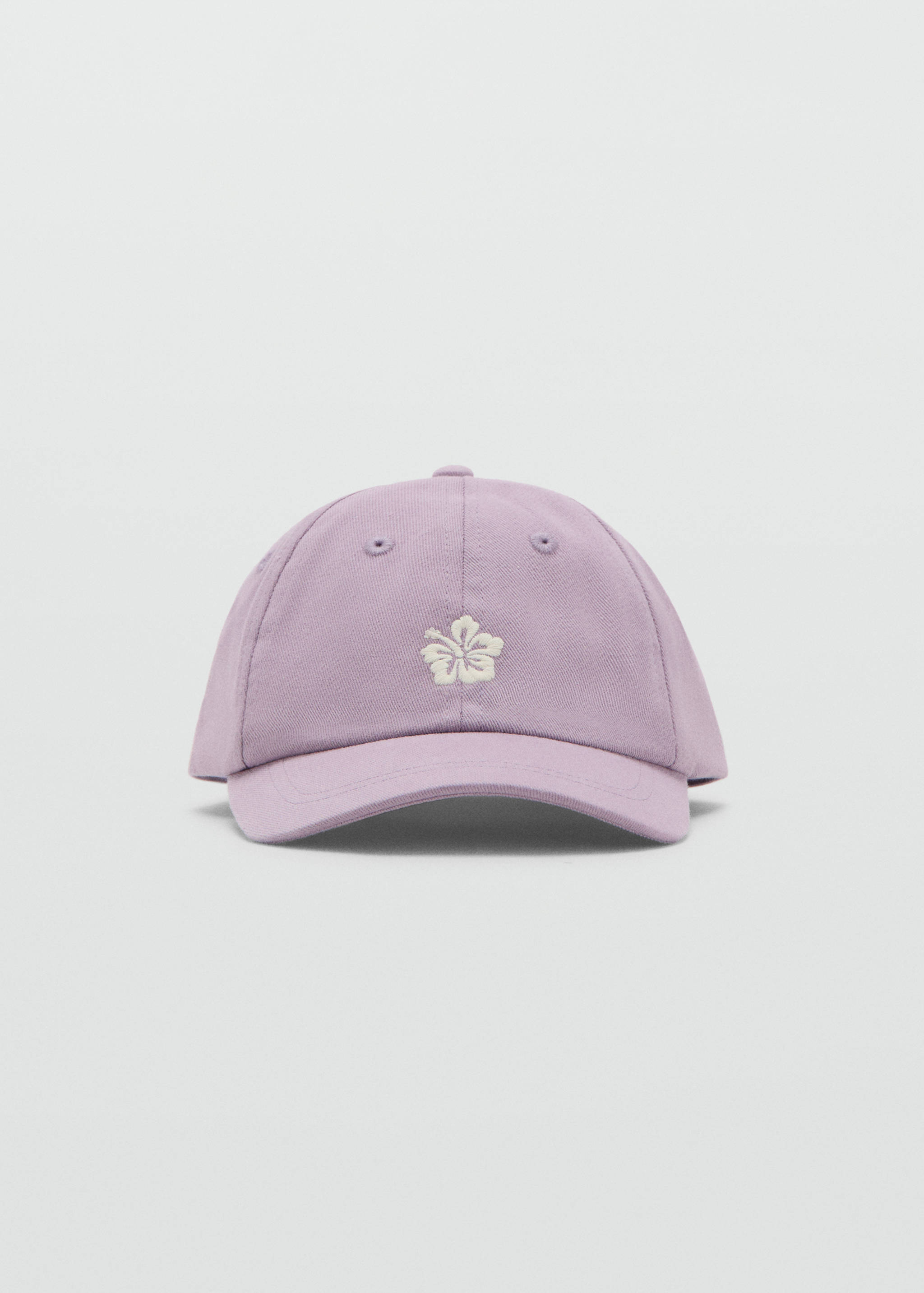 Embroidered flower cap - Medium plane