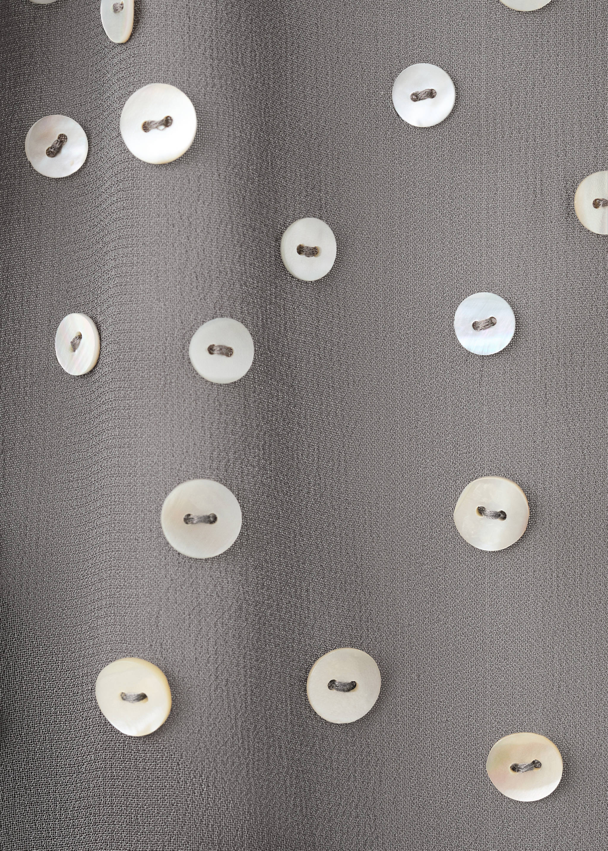 Flounce dress with V-neck - Details of the article 8