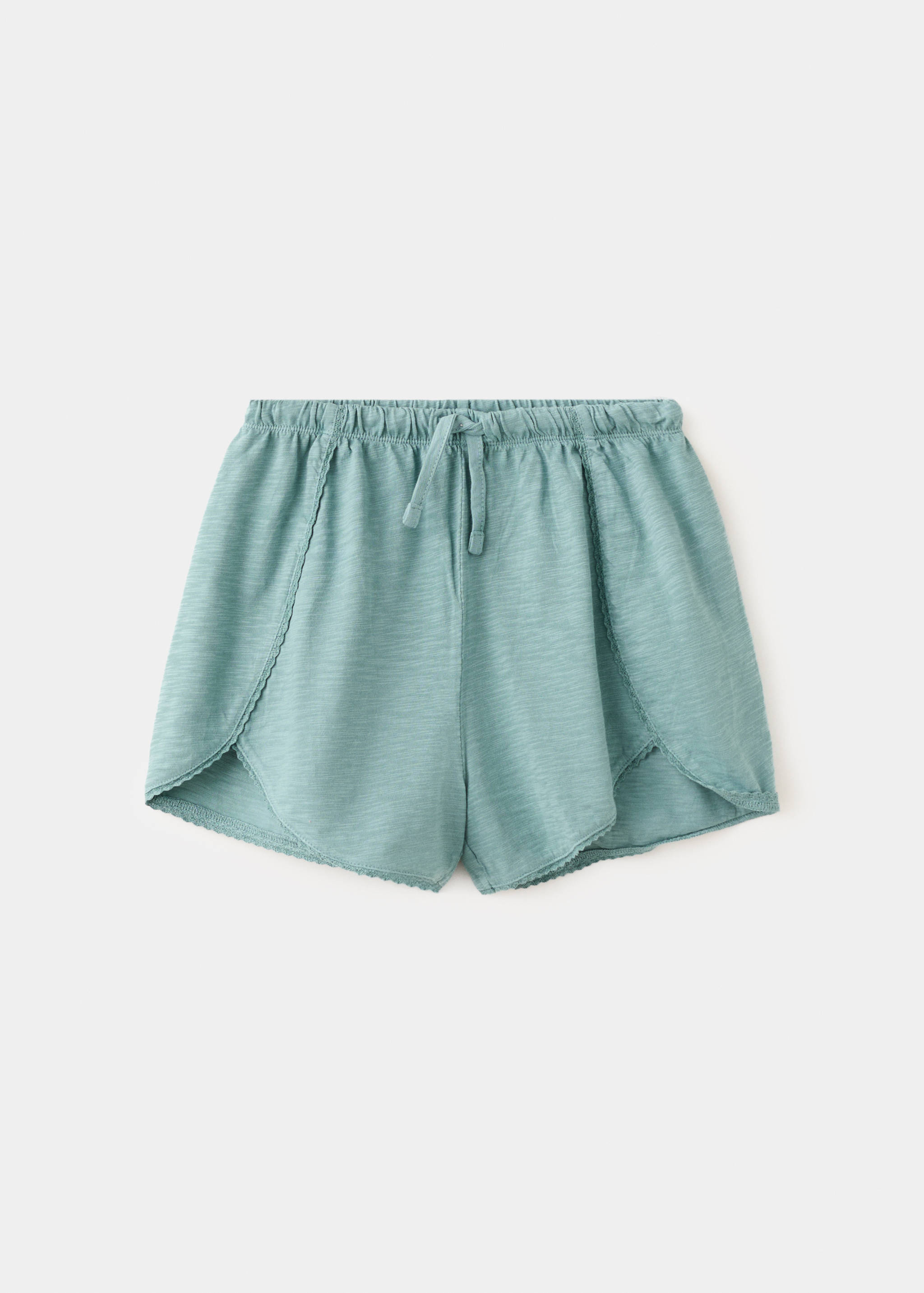 Cotton shorts with lace trim - Article without model