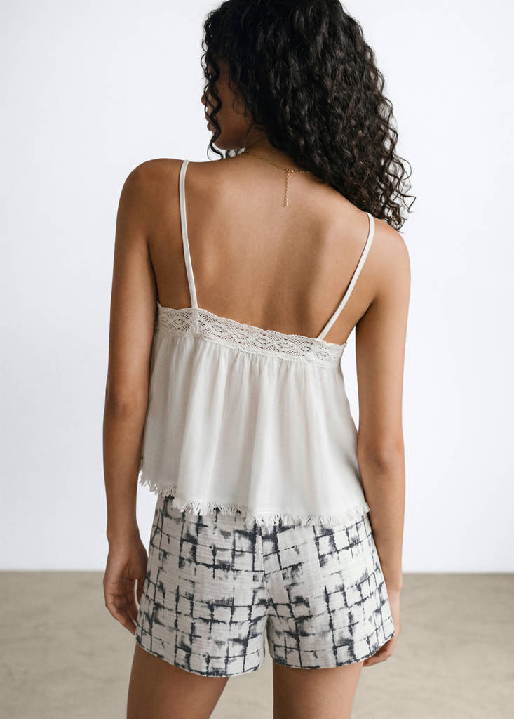 Tie-dye short — Charcoal