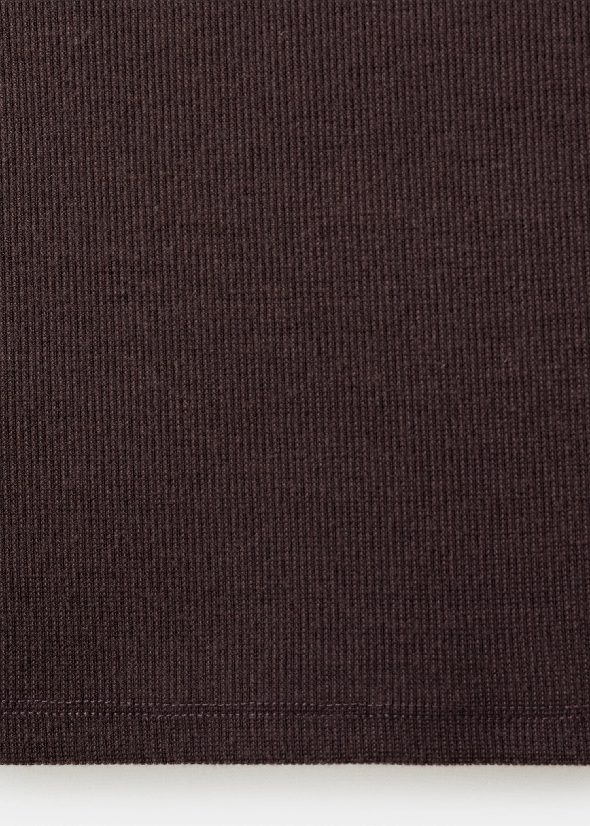 Lace detail knit top - Details of the article 0, Brown. Ref: 27049056-00.