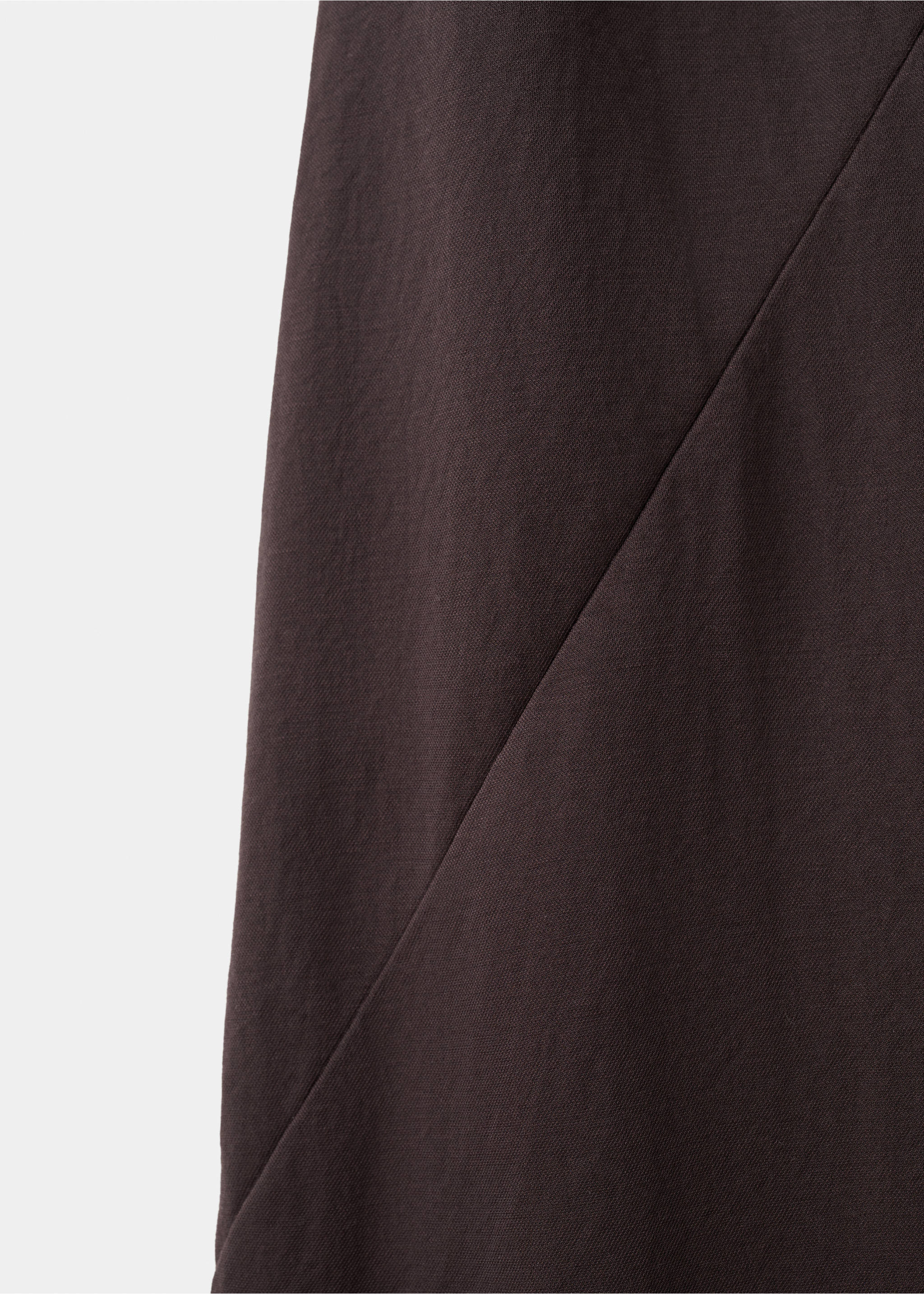 Robe asymétrique froncée à bretelles - Détail de l'article 0, Marron. Ref: 27049058-00.