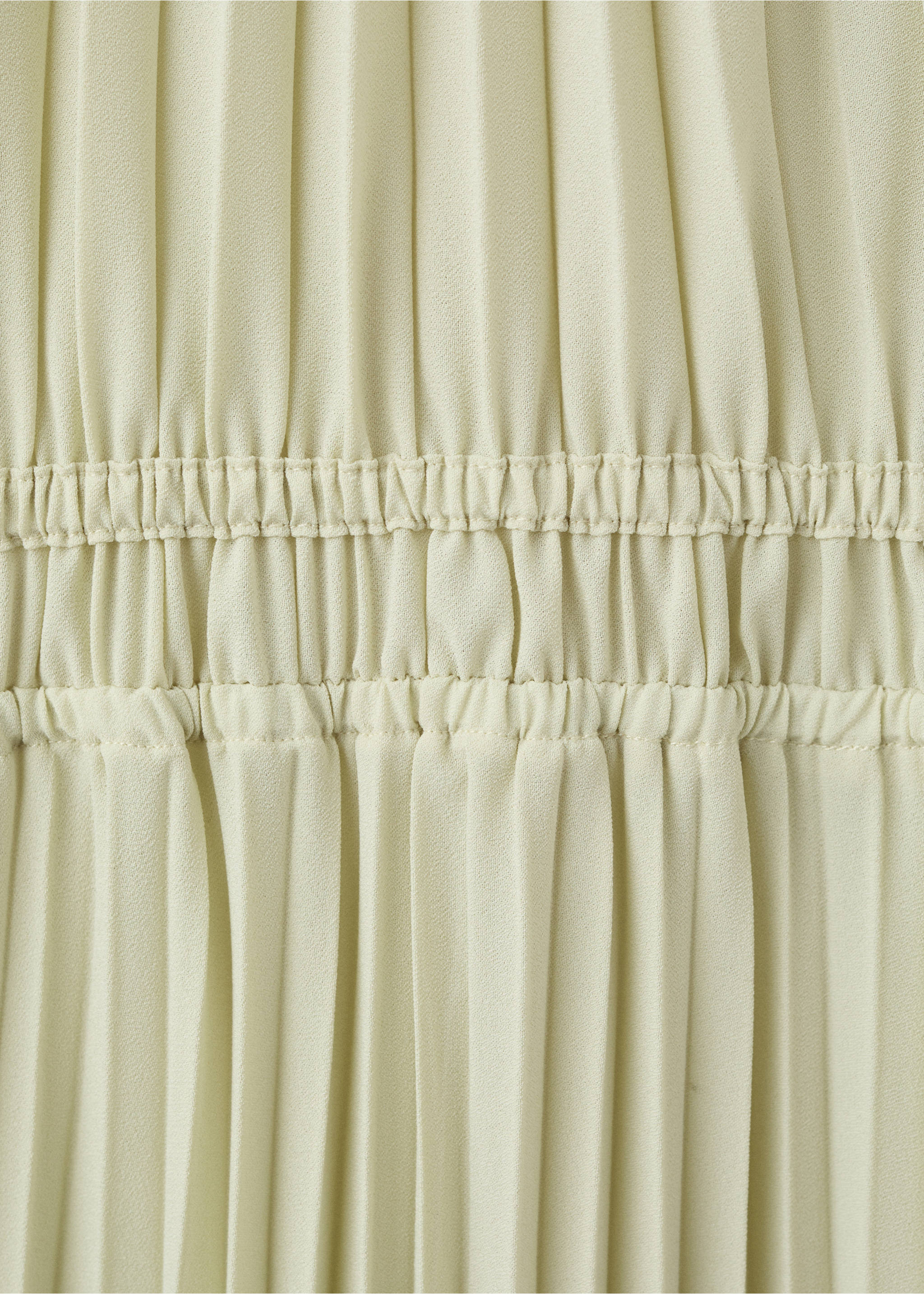 Pleated halter neck dress - Details of the article 0, Pastel Green. Ref: 27049059-00.
